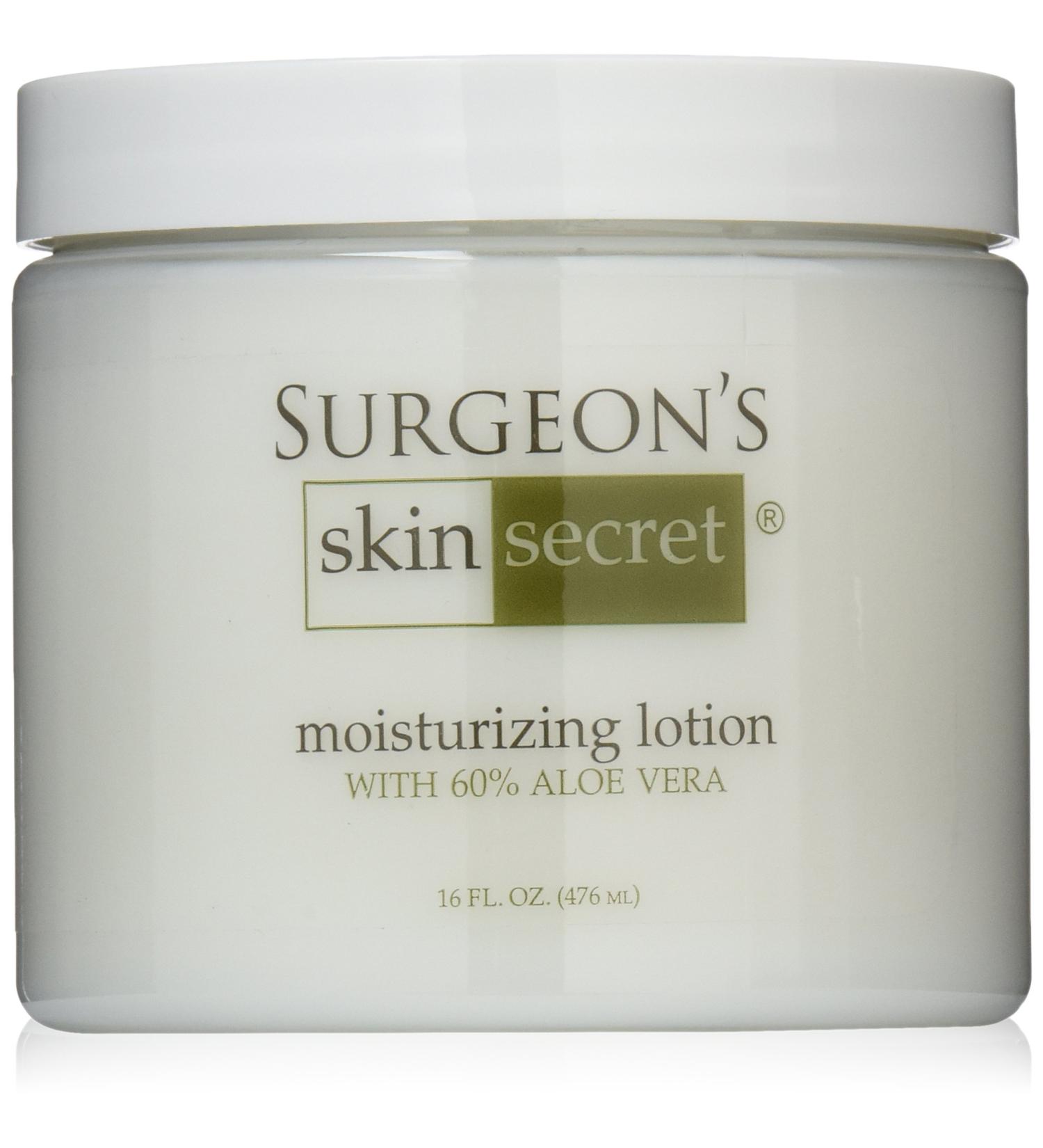 Surgeon's Skin Secret Moisturizing Lotion - 60% Aloe 16 fl. oz | Hydrating & Soothing Skincare for All Skin Types - Buy Online on GoSupps.com