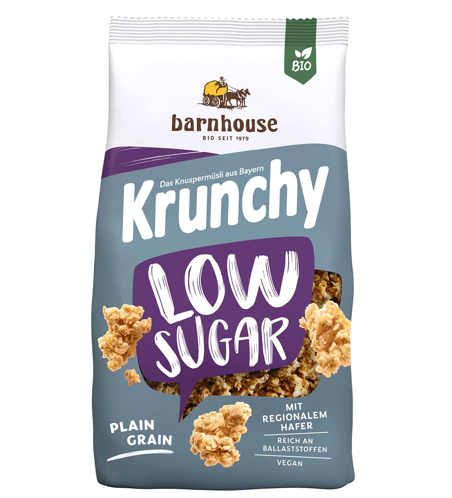 Organic Krunchy Oat Muesli Low Sugar 375g (Oats) - Buy Online on GoSupps.com