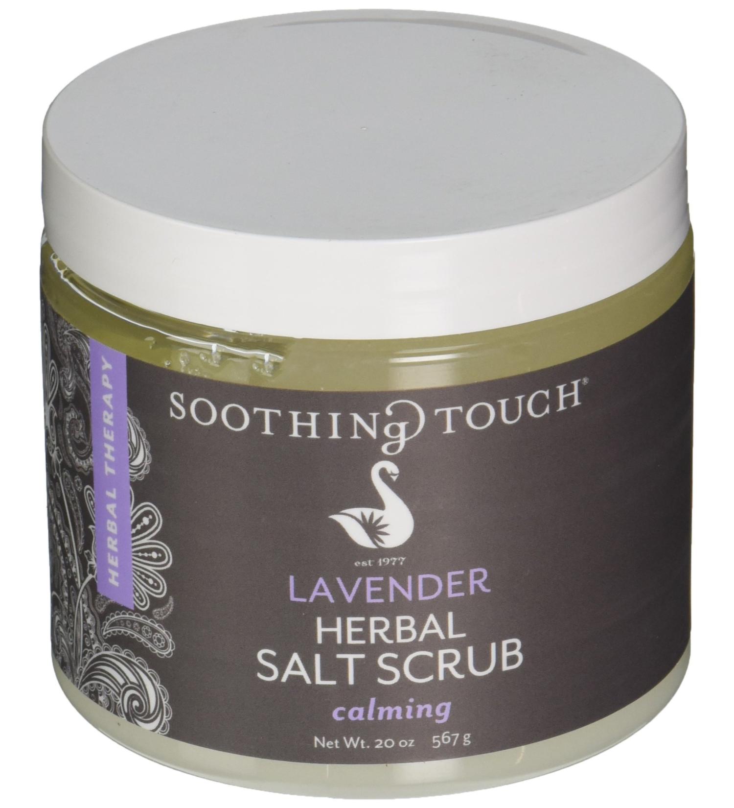 Soothing Touch Herbal Salt Scrub  Lavender - 20 Oz