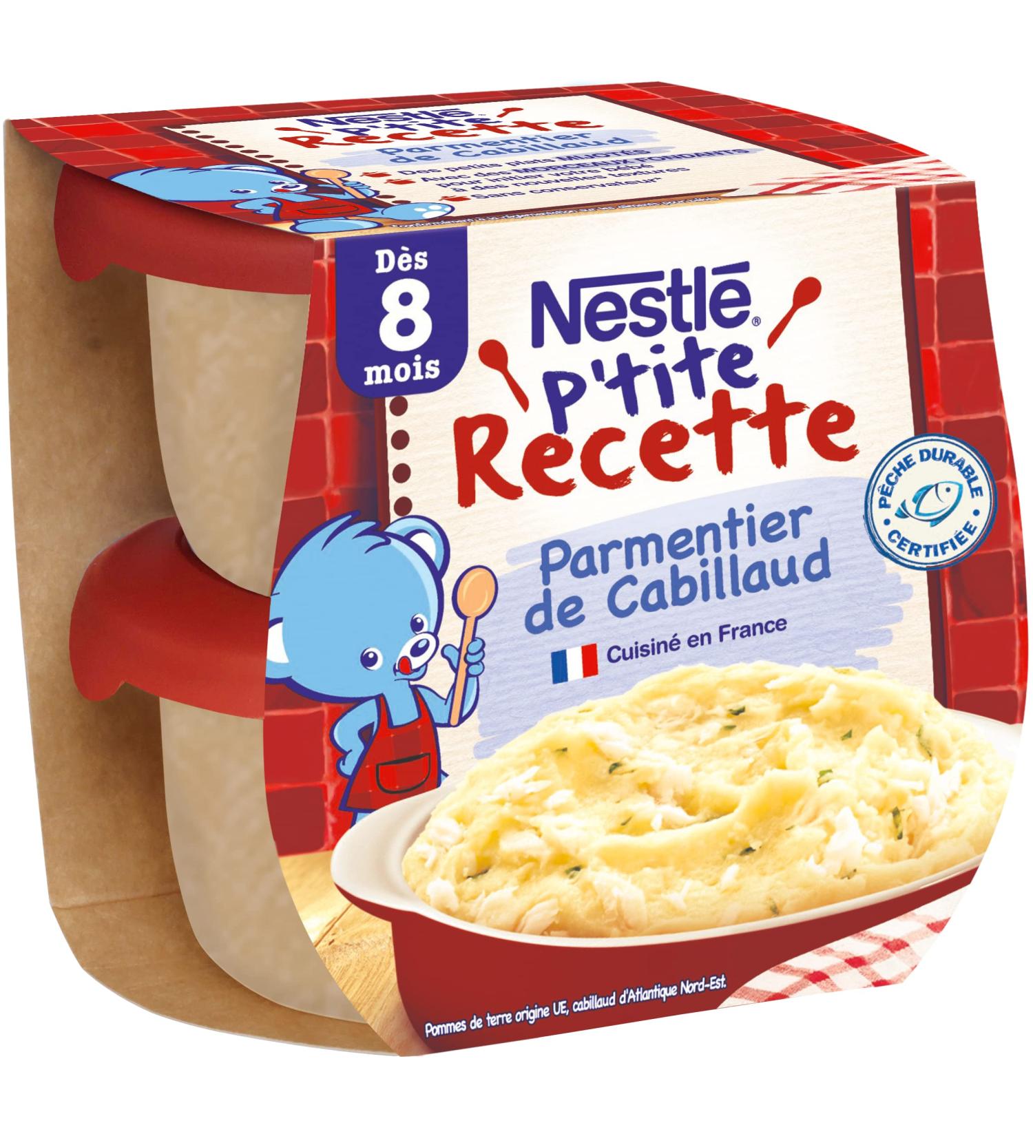 Nestl B b P'tite Recette Cod Parmentier - Complete dish from 8 months - 2 x 200g - Buy Online on GoSupps.com