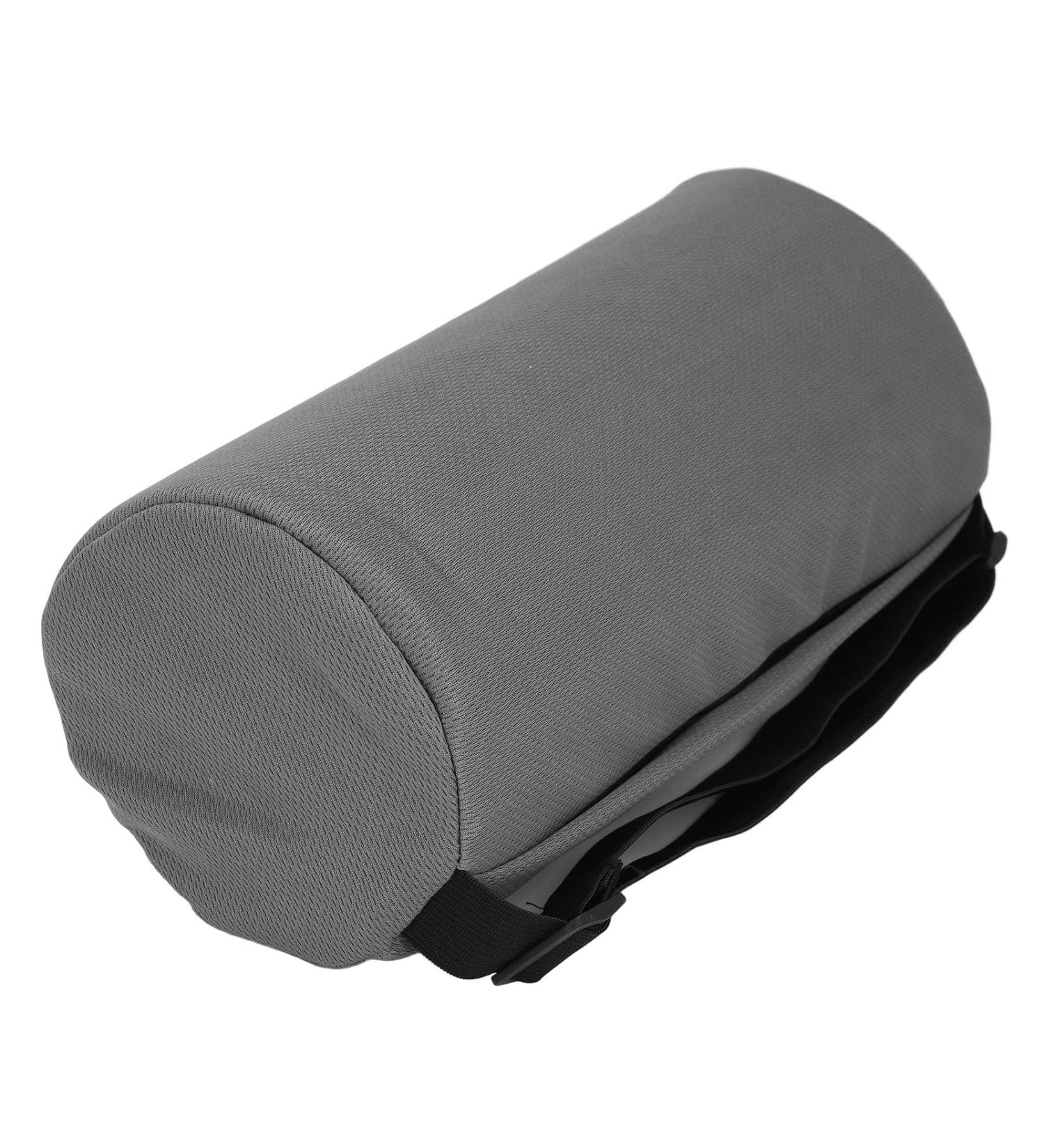 DAUZ Back Roll Lumbar Support Pillow - Adjustable Waist Support Breathable & Compact for Beds - Grey - Buy Online on GoSupps.com