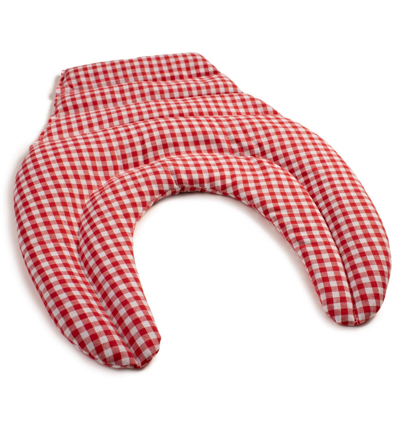 Red-White Cherry Stone Neck Pillow & Back Heat Pad | International Shipping - Buy Online on GoSupps.com