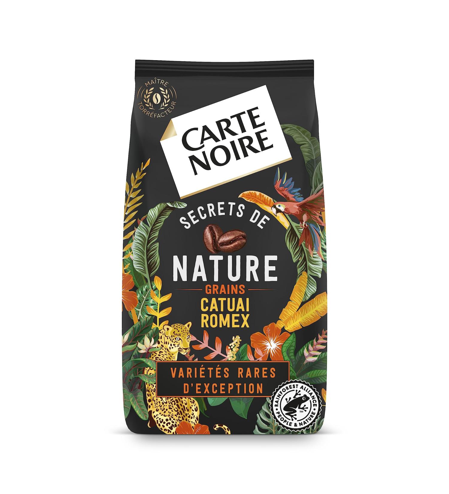 BLACK CARD - Carte Noire Secrets de Nature Grain Coffee - Catuai Romex - Rainforest Alliance Certified - Pack of 1 kg - Buy Online on GoSupps.com