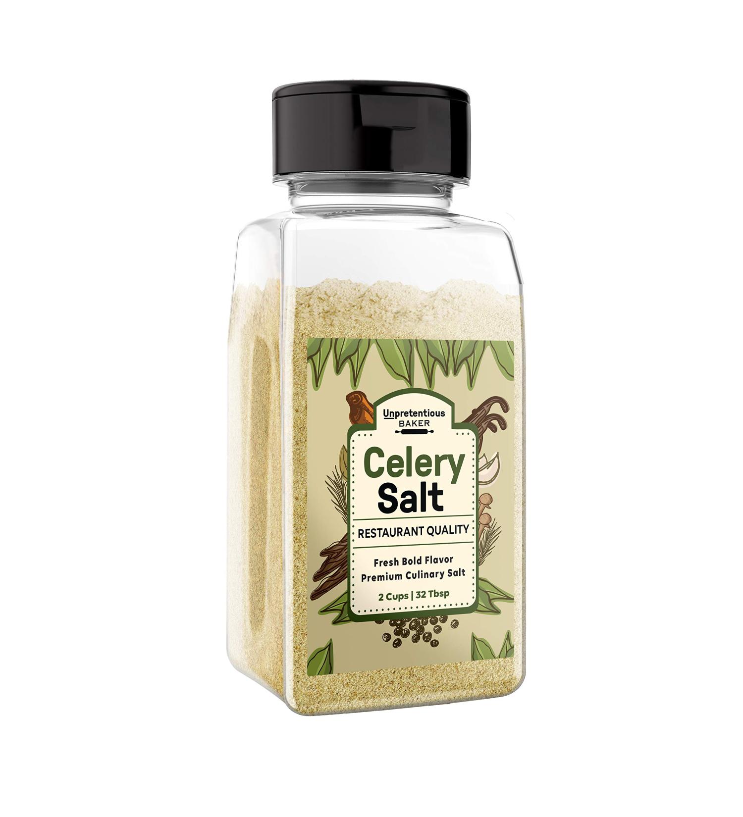 Celery Salt - 2 Cups - Restaurant Quality Seasoning for Bold, Fresh Flavor | Unpretentious Baker - Buy Online on GoSupps.com