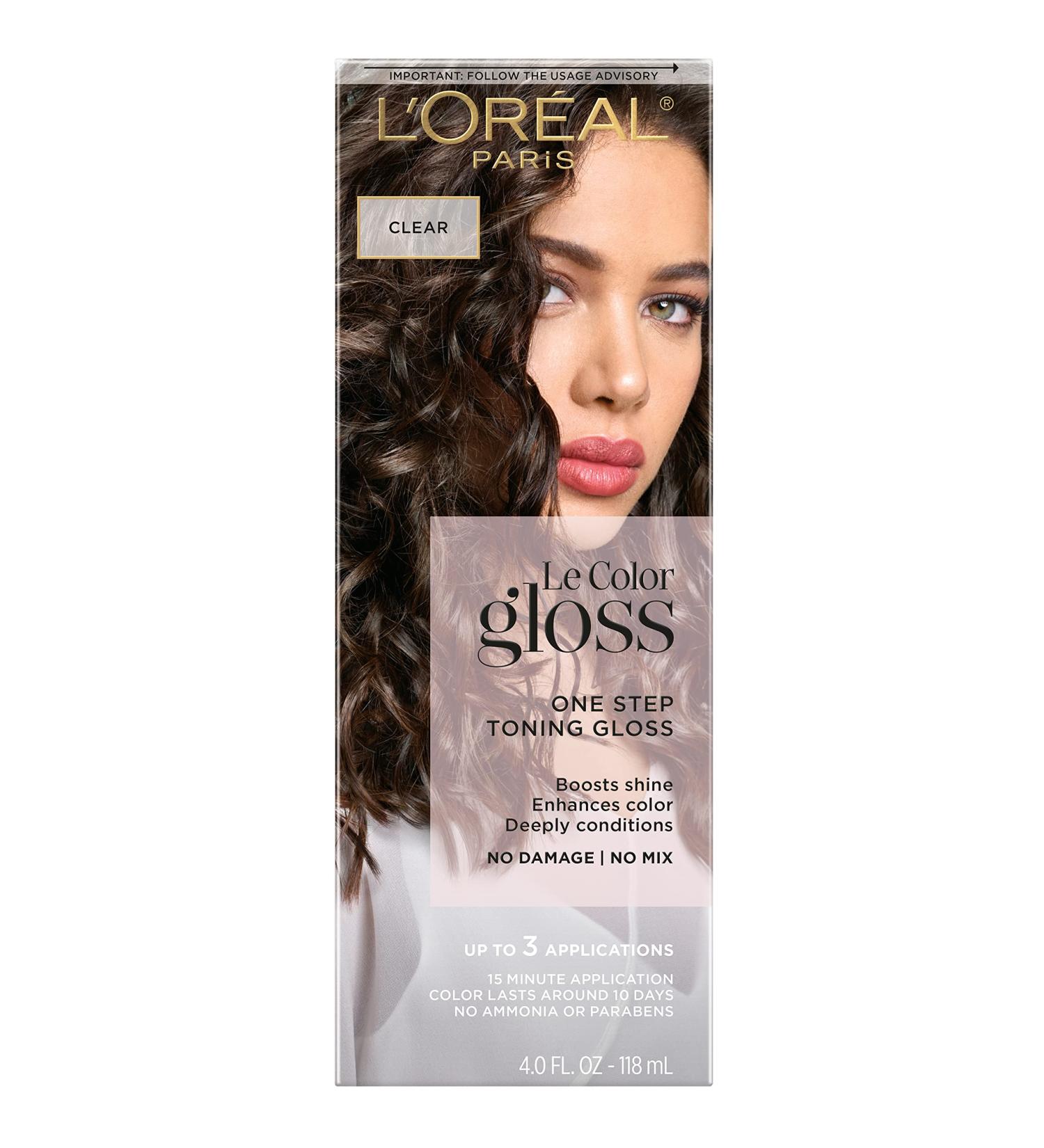 L'Oreal Paris Le Color One Step Clear Toning Hair Gloss - 4 oz (Pack of 1) - Buy Online on GoSupps.com