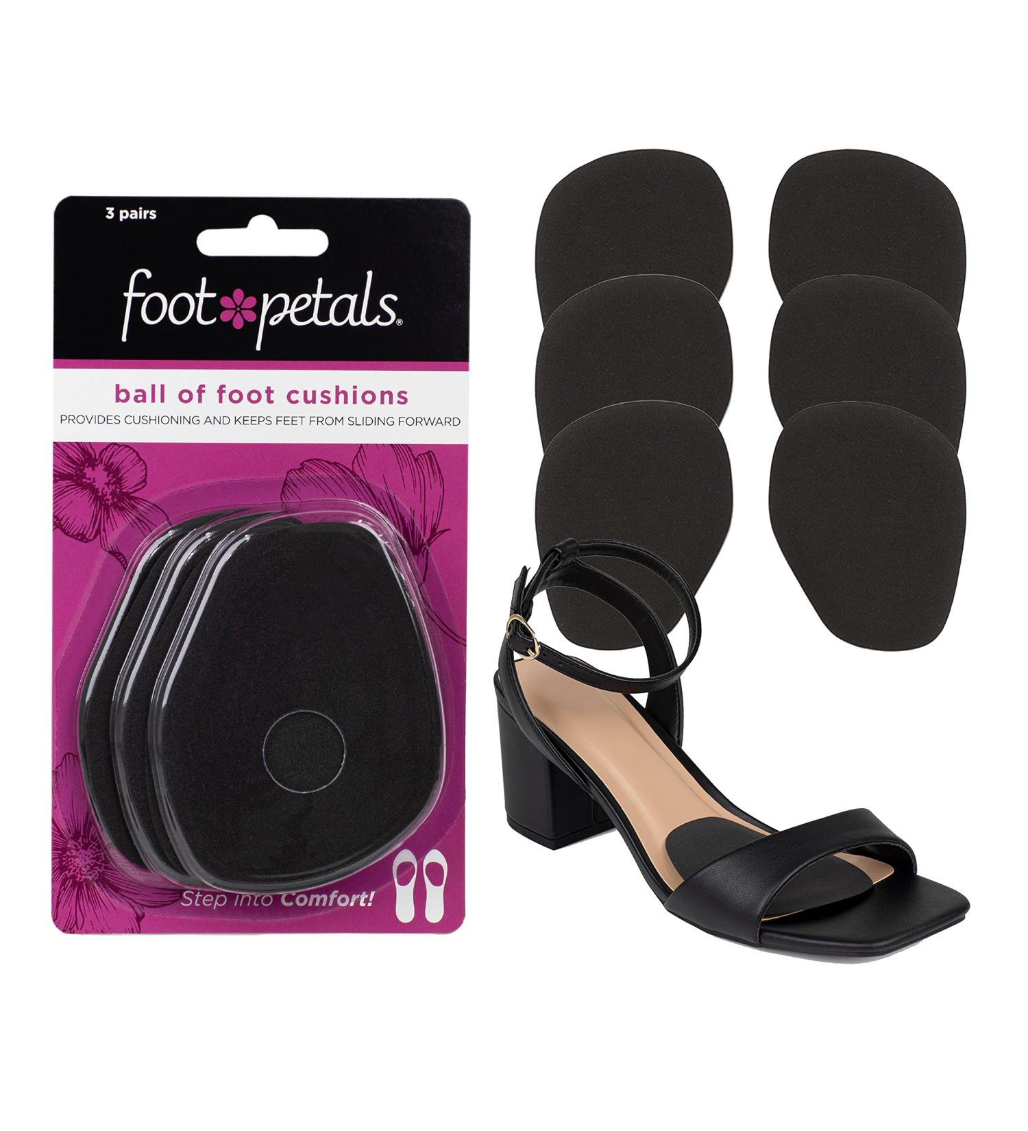 Foot Petals Women's Rounded Black One Size - 3 Pair Pack - Buy Online on GoSupps.com
