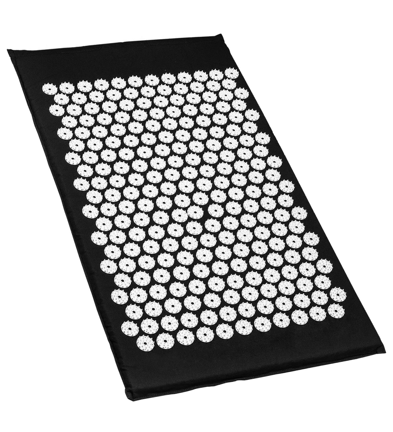Retoo Acupressure Mat for Back & Neck Pain Relief | Stress Relief & Blood Circulation | Ideal for Men & Women - Black - Buy Online on GoSupps.com