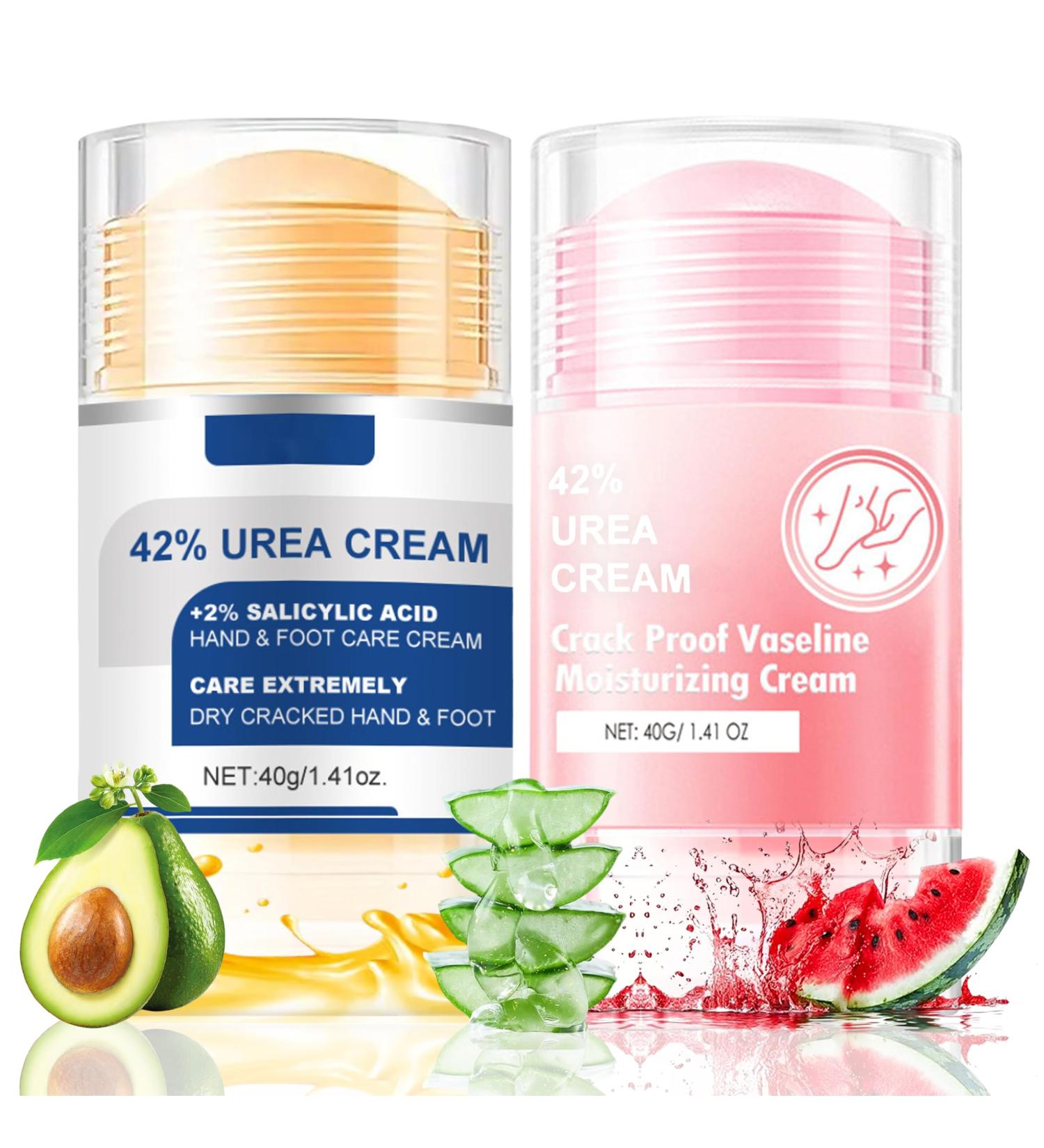 Lot de 2 cr mes l'ur e 42 % pour les pieds tr s secs pommade pour les pieds crevass s p n tre rapidement et puissante pour pieds secs craquel s 2 pi ces originales et past ques (rose 2 x) - Buy Online on GoSupps.com