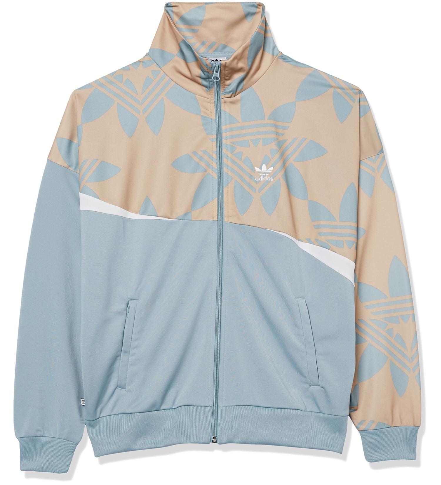 adidas Originals Kids' Graphic Pants Track Top Medium Magic Grey/Multicolor/Magic Beige