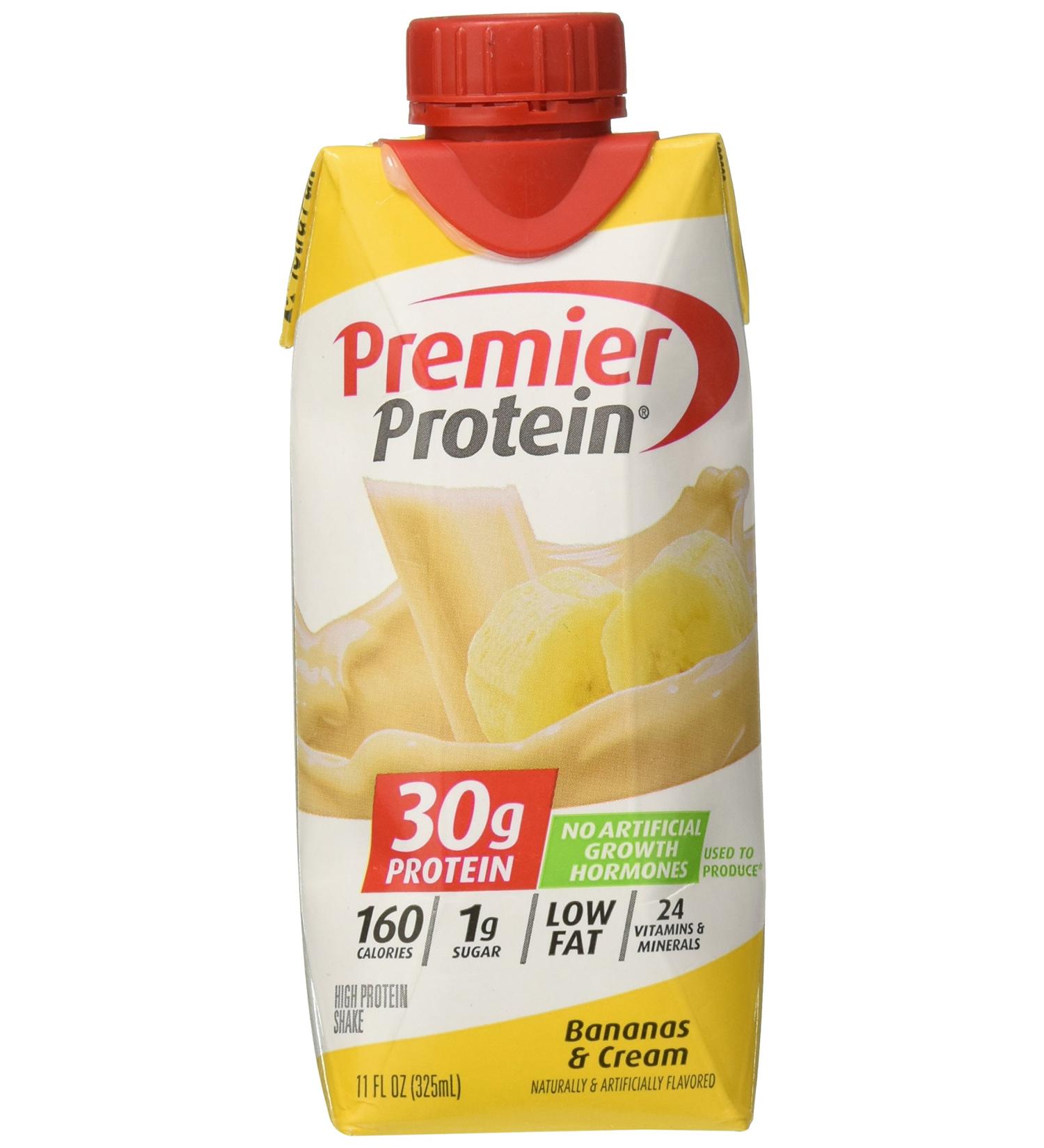 Premier Nutrition Protein Shakes - Bananas/Cream Flavor 18 Count | High-Protein Energy Boost for Fitness & Weight Loss - Buy Online on GoSupps.com