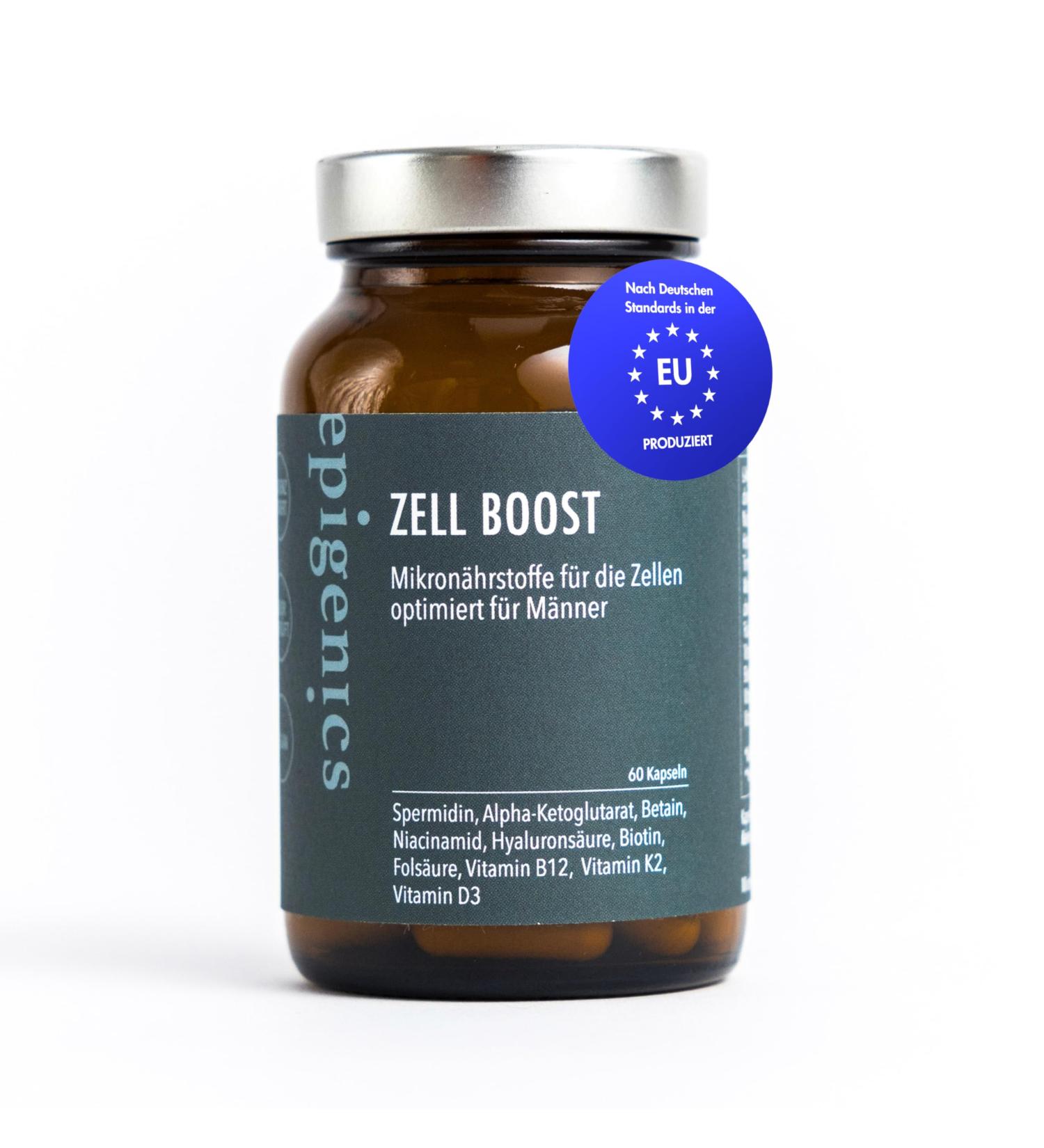  Epigenics Zell Boost for men | with spermidine AKG and NAD+ Booster | micronutrients from longevity research | 30 days - Buy Online on GoSupps.com