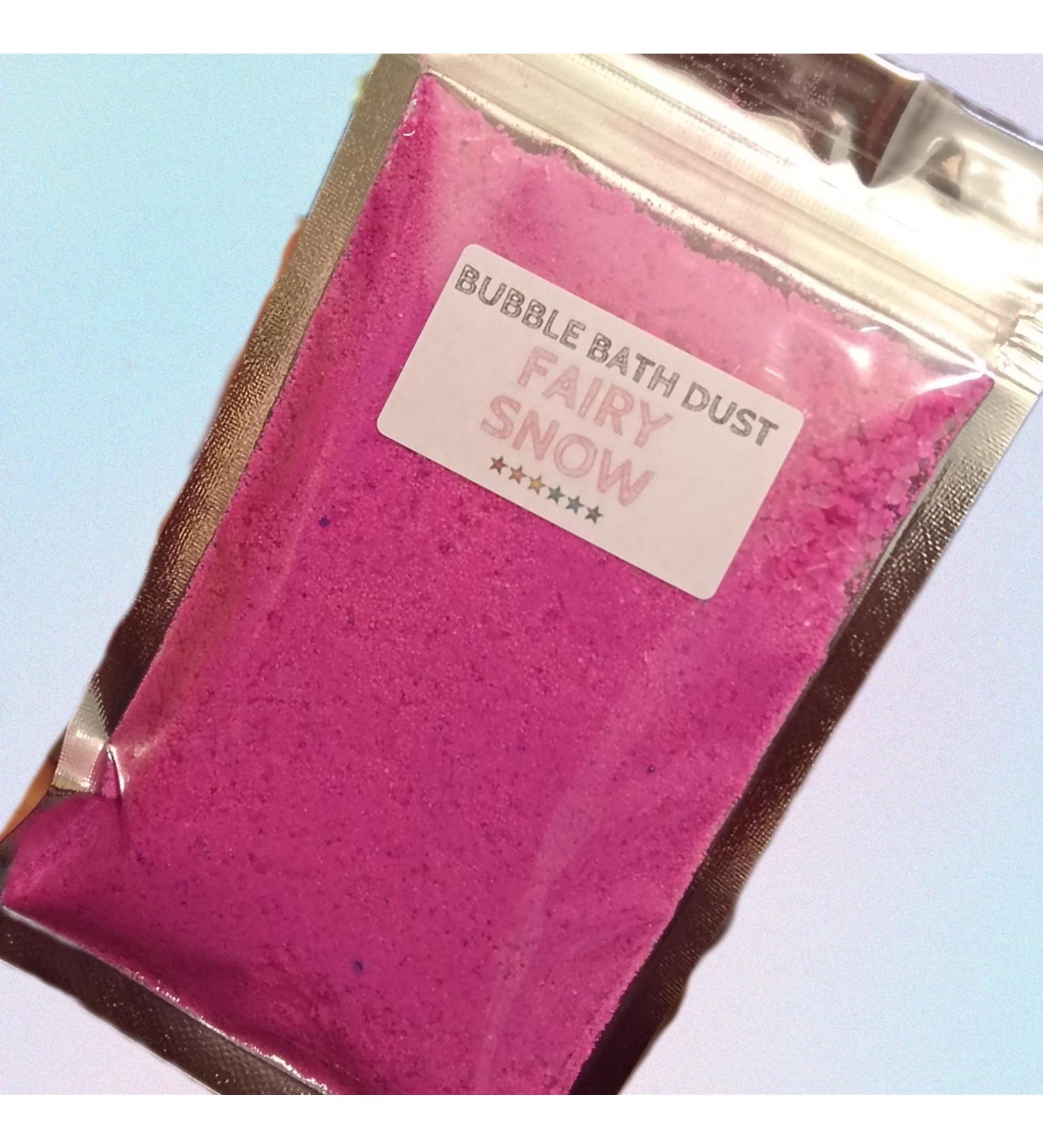 Handmade Bubble Bath Dust - Various Scents (Bath Bomb Dust with Lasting Bubbles) Contains Epsom Salts (Fairy Snow*)