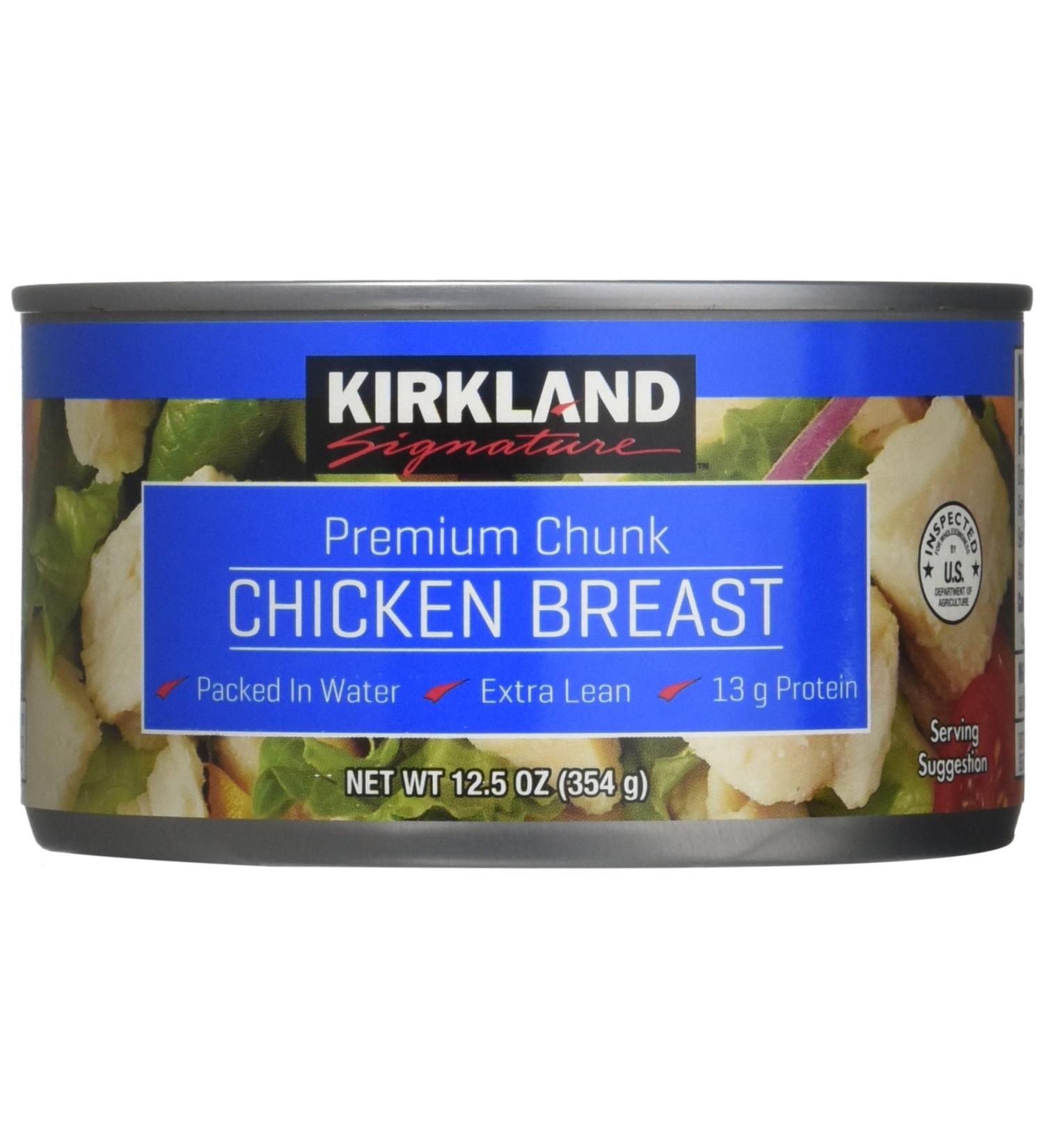 Kirkland Premium Chunk Chicken Breast in Water (37.5oz) | Set of 3 Cans - Buy Online on GoSupps.com