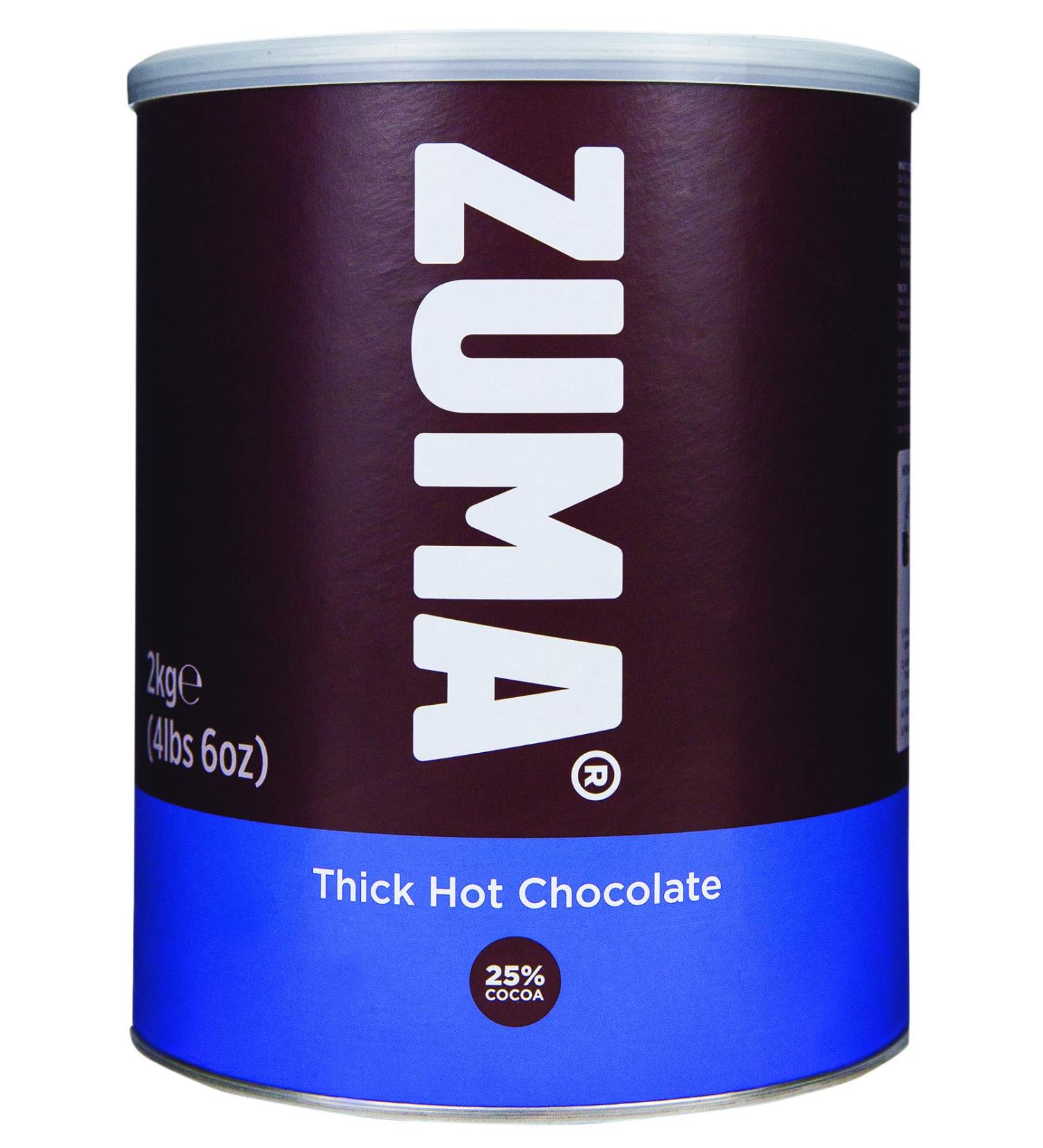 Zuma Thick Hot Chocolate - 25% cocoa (2 kg tin) Chocolate Thick - 25% Cocoa 2 kg (Pack of 1) - Buy Online on GoSupps.com