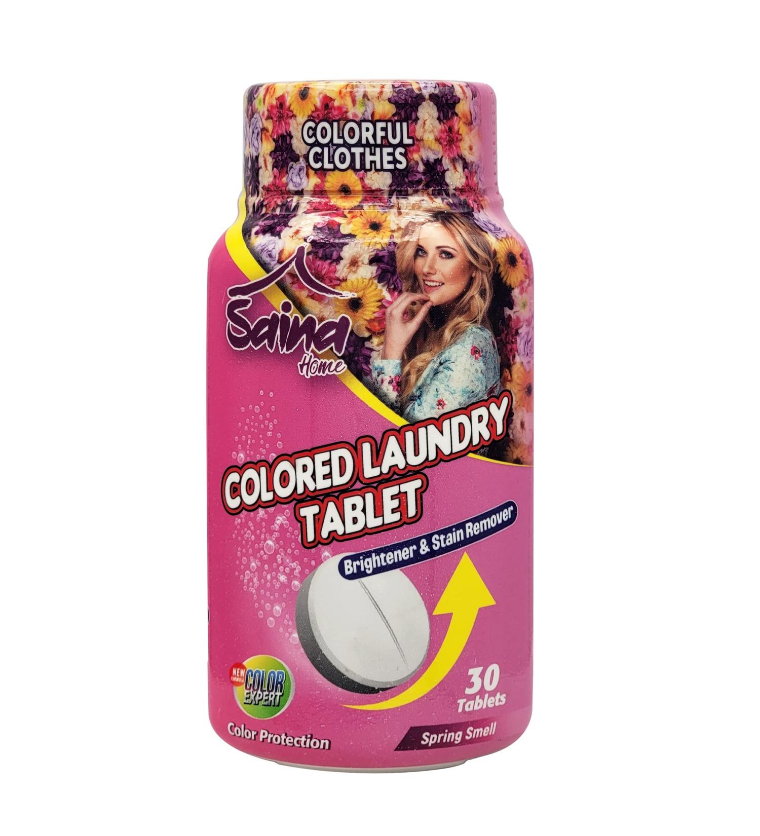 Colored Laundry Tablets - Boost Brightness & Remove Stains - Oxygen Safe 30 Loads - Clean & Sparkle Effectively - Buy Online on GoSupps.com