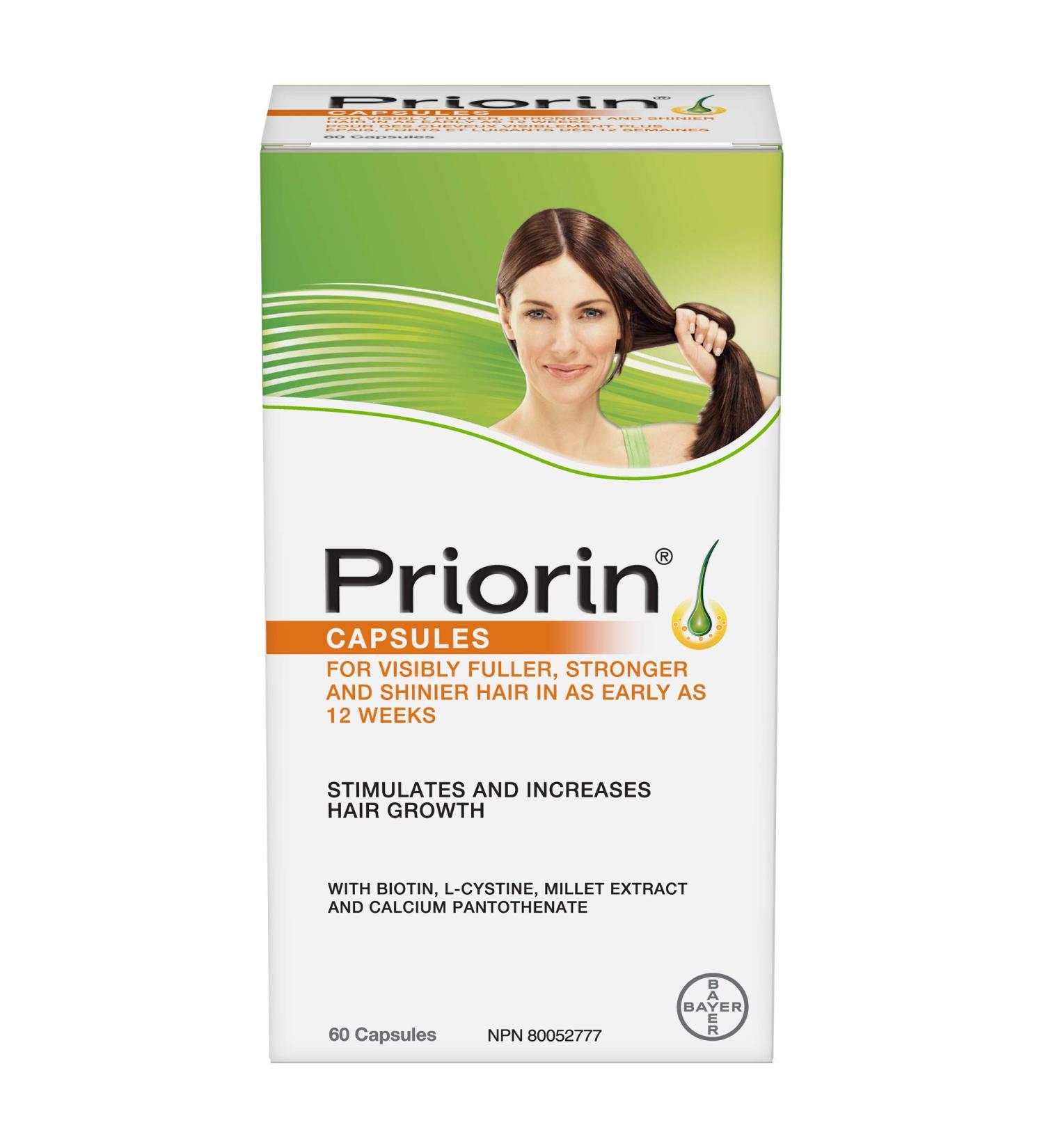 Priorin Hair Growth Capsules - 60 Count for Stronger  Thicker Hair - Buy Online on GoSupps.com