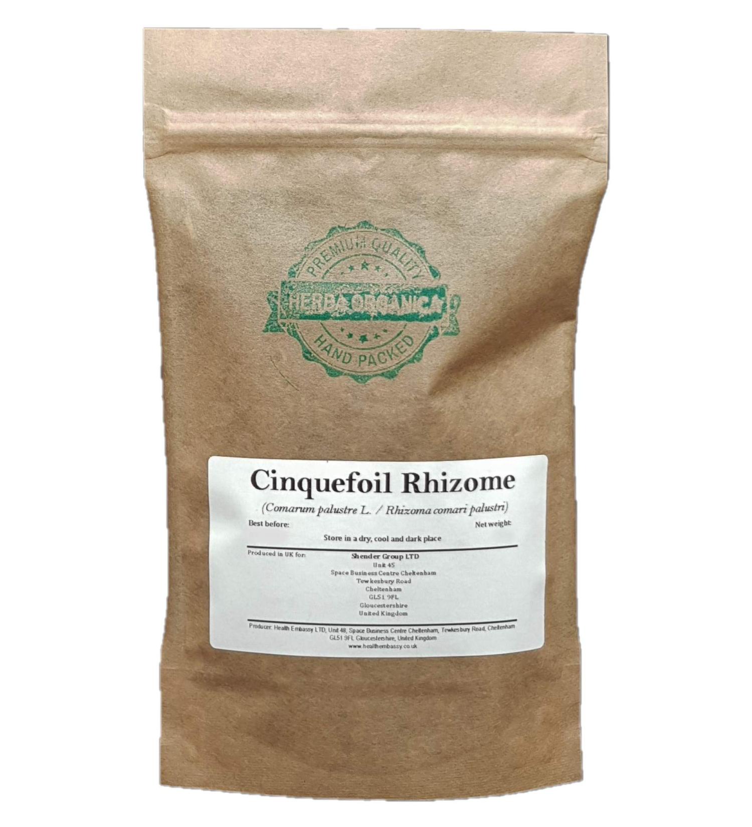 Herba Organica - Cinquefoil Rhizome Herbal Tea - Comarum palustre L - Potentille Des Marais Rhizome Tisane (100g) - Buy Online on GoSupps.com