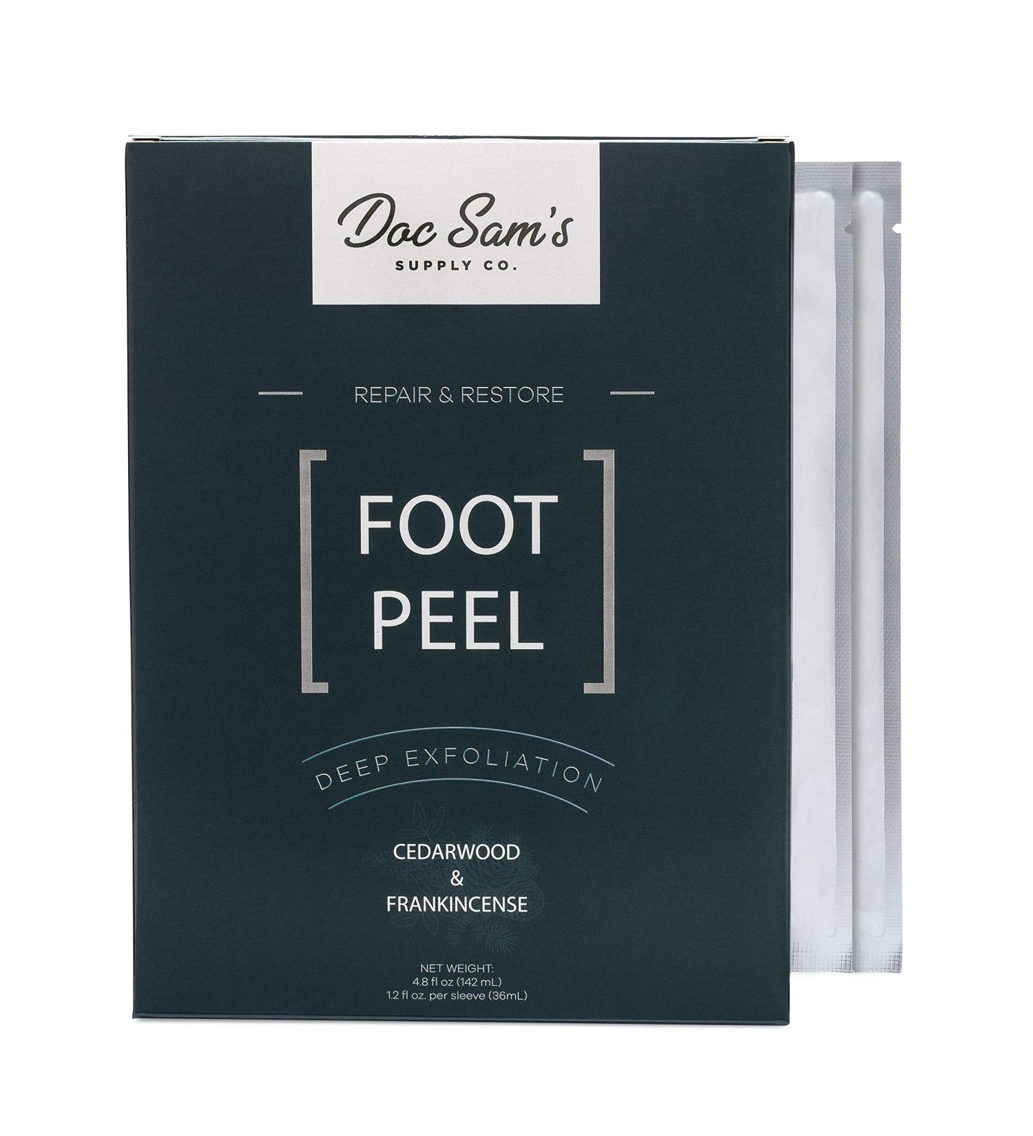 Exfoliating Foot Peel Mask 2-Pack - Natural Dead Skin Exfoliator for Soft Smooth Feet - Cracked Heel Treatment for Women and Men - Buy Online on GoSupps.com