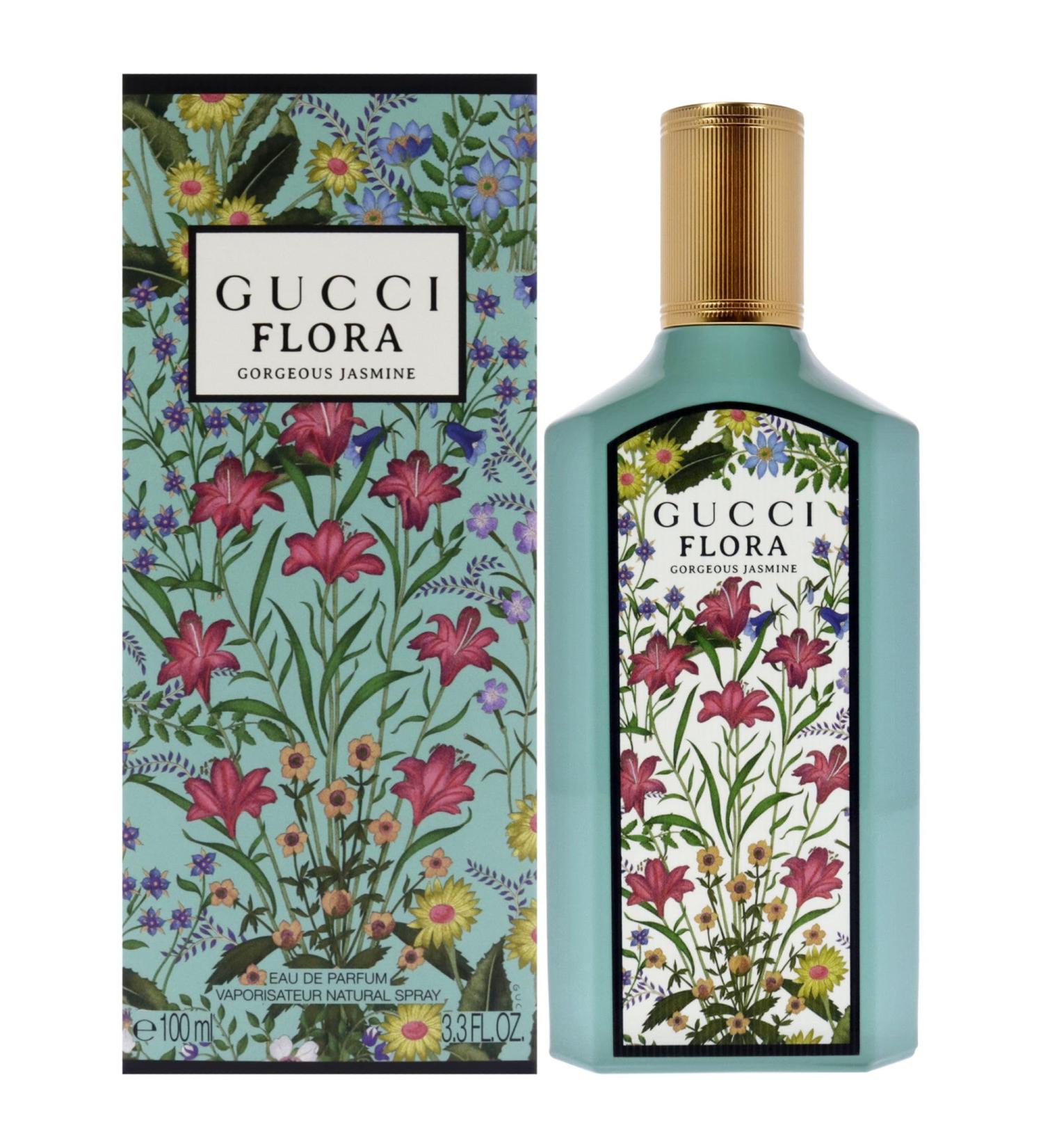 Gucci Flora Gorgeous Jasmine for Women - 3.3 oz EDP Spray Floral Rose Sandalwood 3.3 Fl Oz (Pack of 1) - Buy Online on GoSupps.com