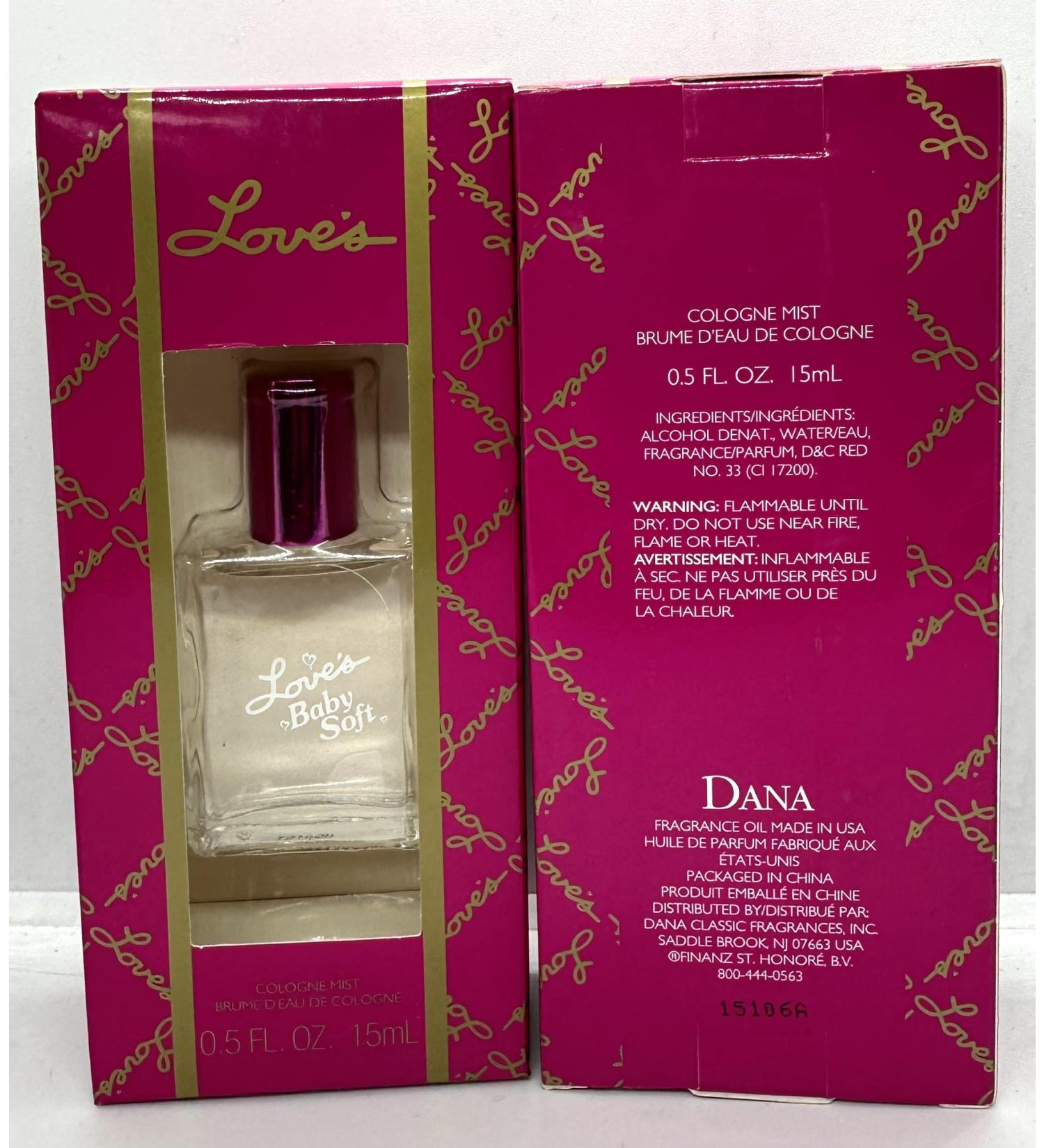 Love's Baby Soft by Dana Cologne Mist Splash .5 oz Women Floral 0.5 Fl Oz (Pack of 1) - Buy Online on GoSupps.com
