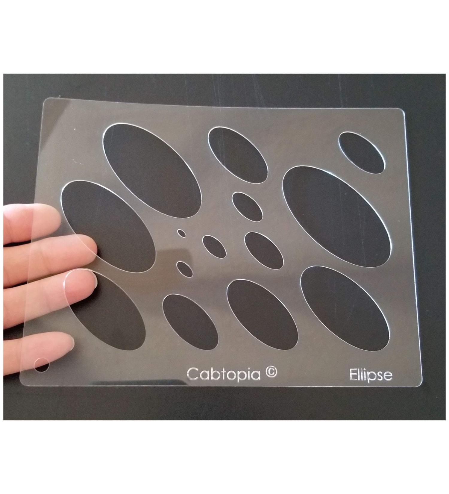 Cabtopia Ellipse Lapidary Jewelry Design Template Stencil - Buy Online on GoSupps.com