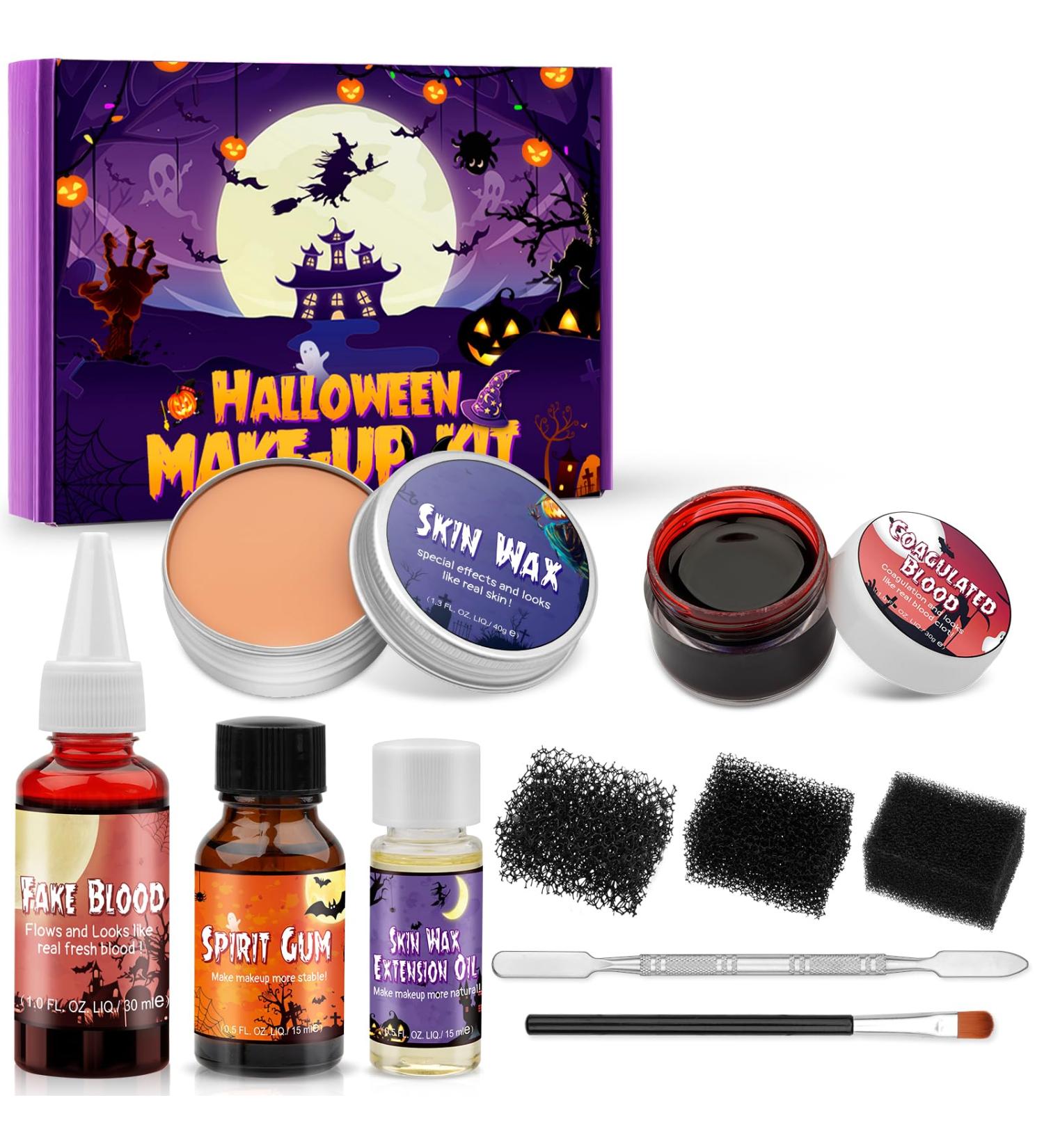 Ultimate Halloween SFX Makeup Kit | Wound Modeling Fake Blood Spirit Gum & More for Zombie Cosplay - Buy Online on GoSupps.com