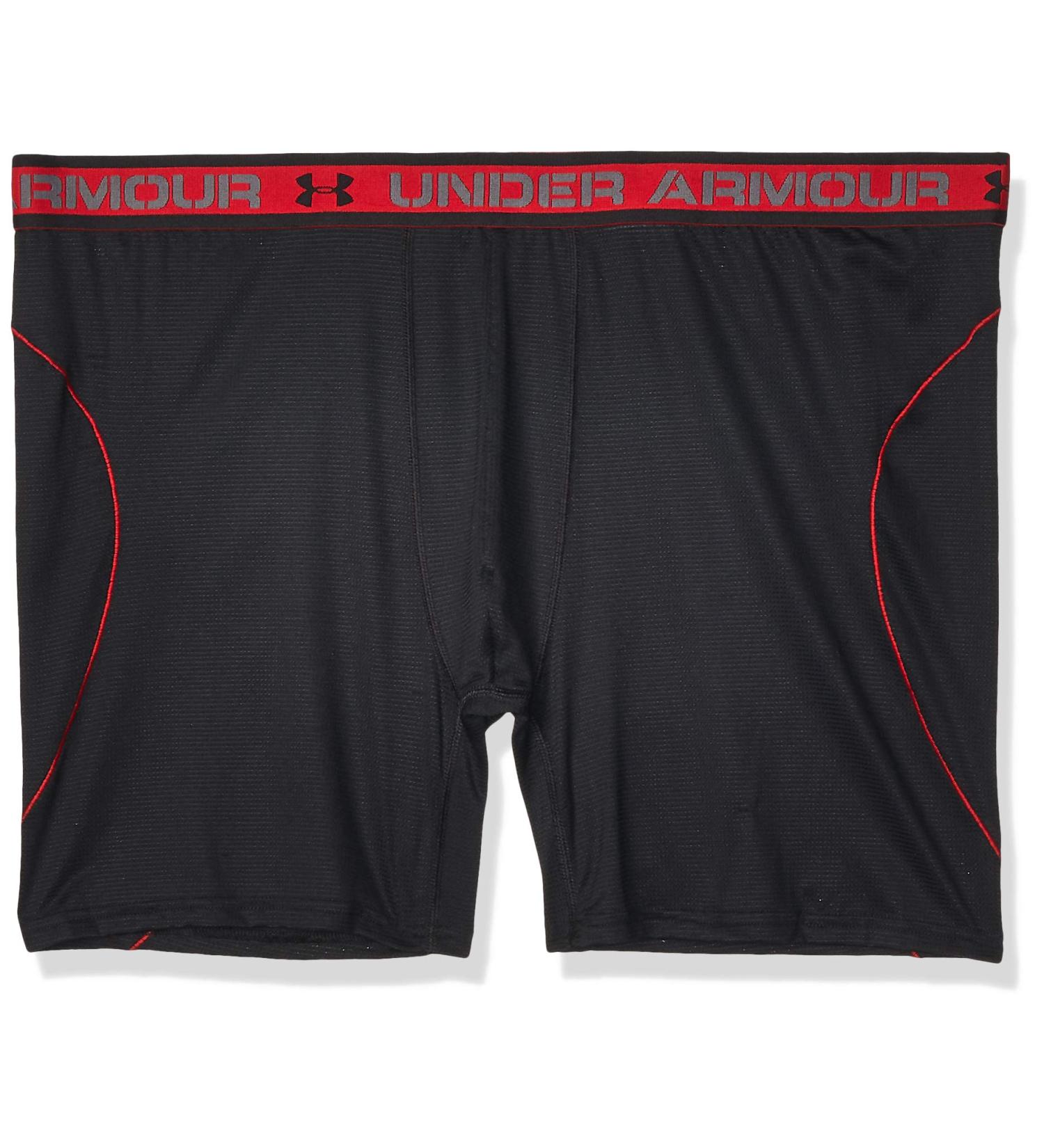 Under Armour Men's ISO Chill 6'' Boxerjock Boxer Briefs - Small Black (001)/Black - Buy Online on GoSupps.com