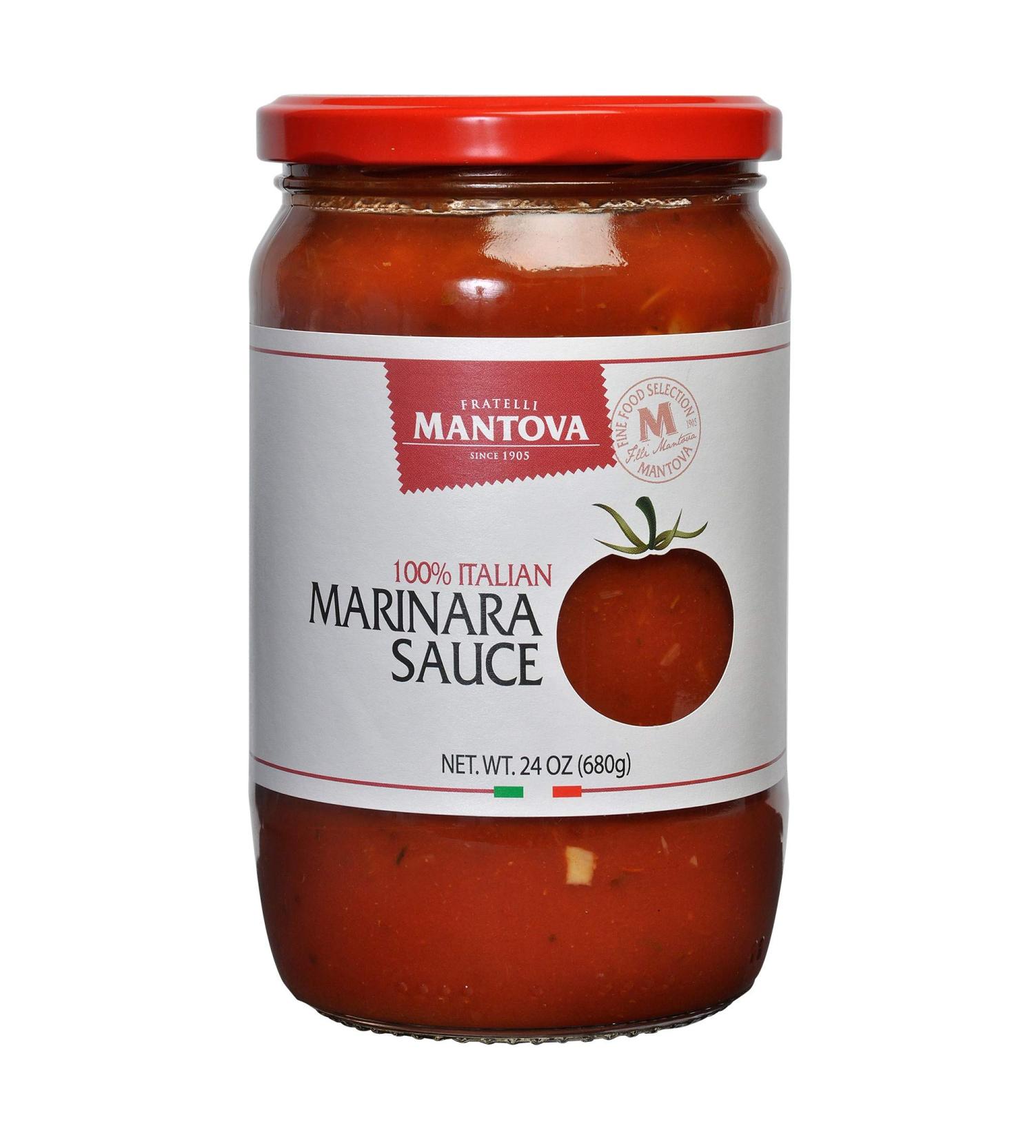 Mantova Italian Marinara Sauce 24oz (Pack of 2) - 100% Italian Tomatoes, Vegan, No Added Sugar, Non-GMO, Gluten-Free - Buy Online on GoSupps.com