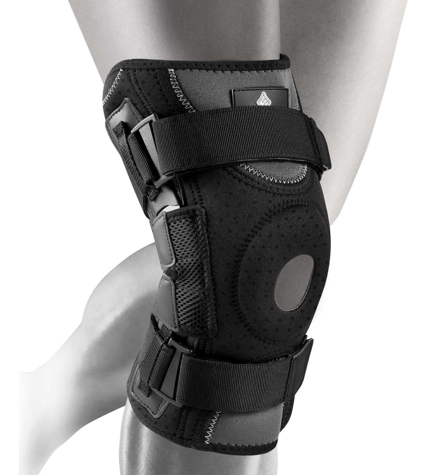 NEENCA Professional Hinged Knee Brace | Dual Side Stabilizers | Knee Pain Relief | Arthritis, Meniscus Tear, ACL Support | X-Large, Black - Buy Online on GoSupps.com