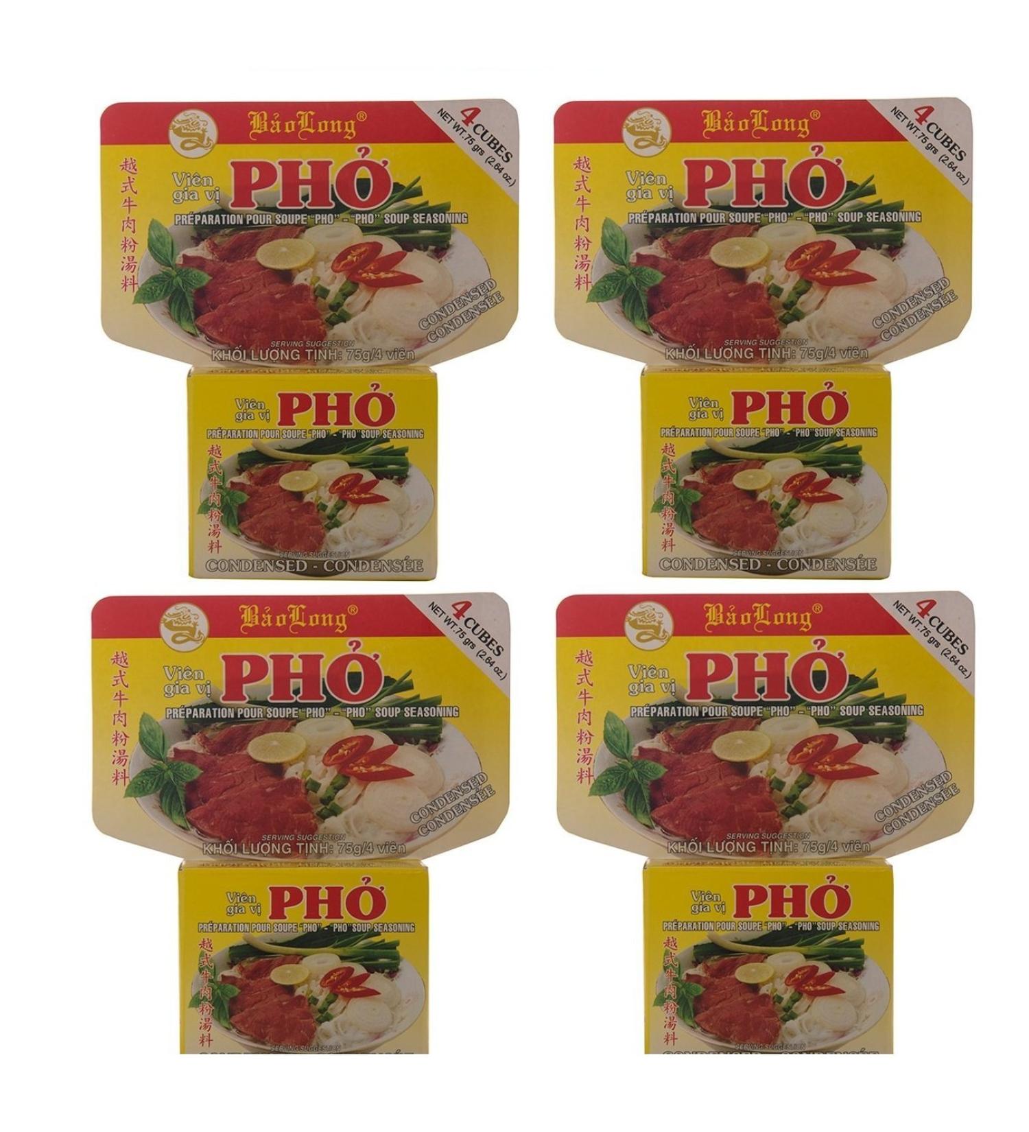 Baolong - Bouillon-Cube of Pho Bo set 4x75G
