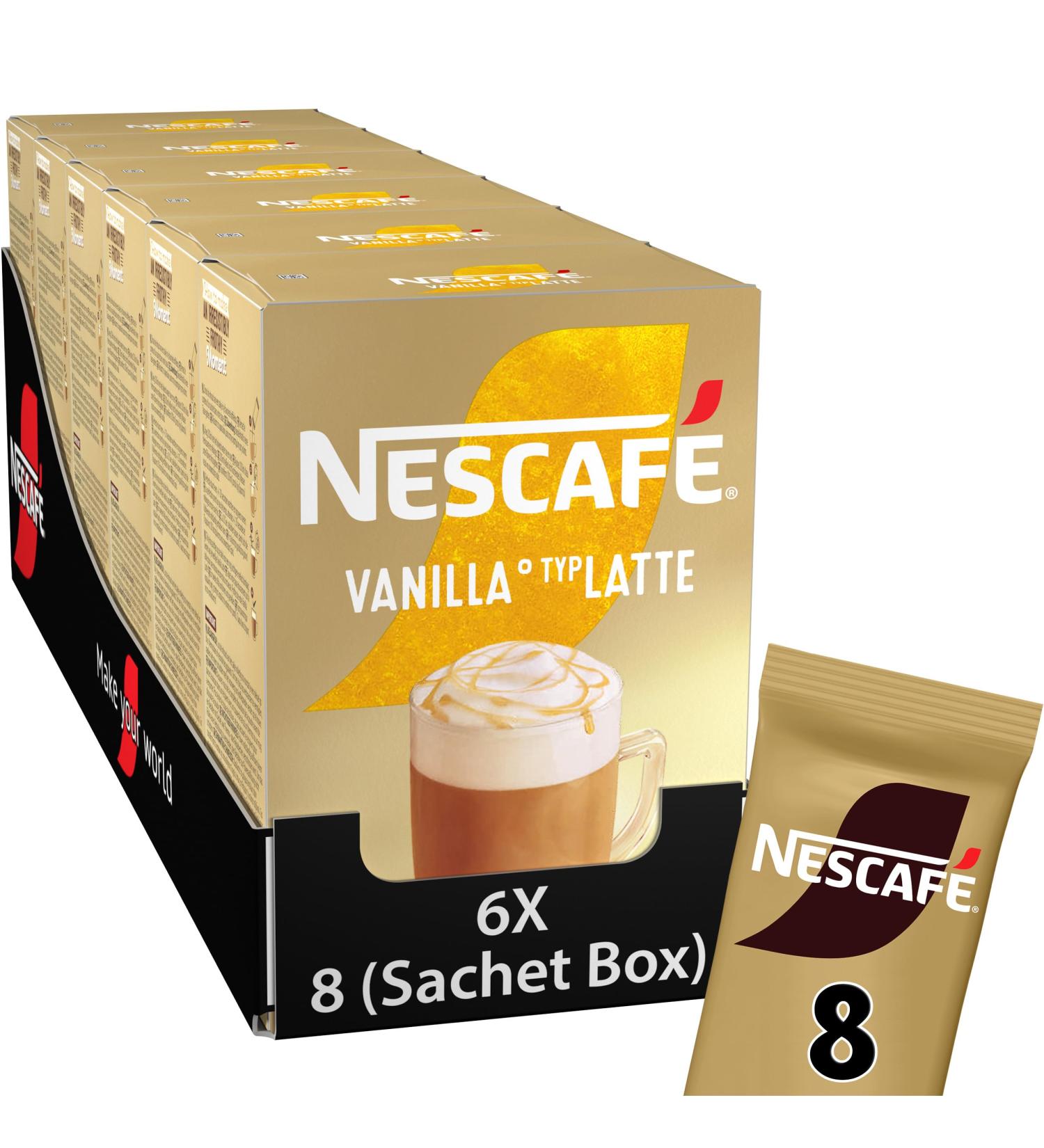 NESCAF Gold Typ Latte Vanilla - Sticks (6 x 8 x 18.5g) - Buy Online on GoSupps.com