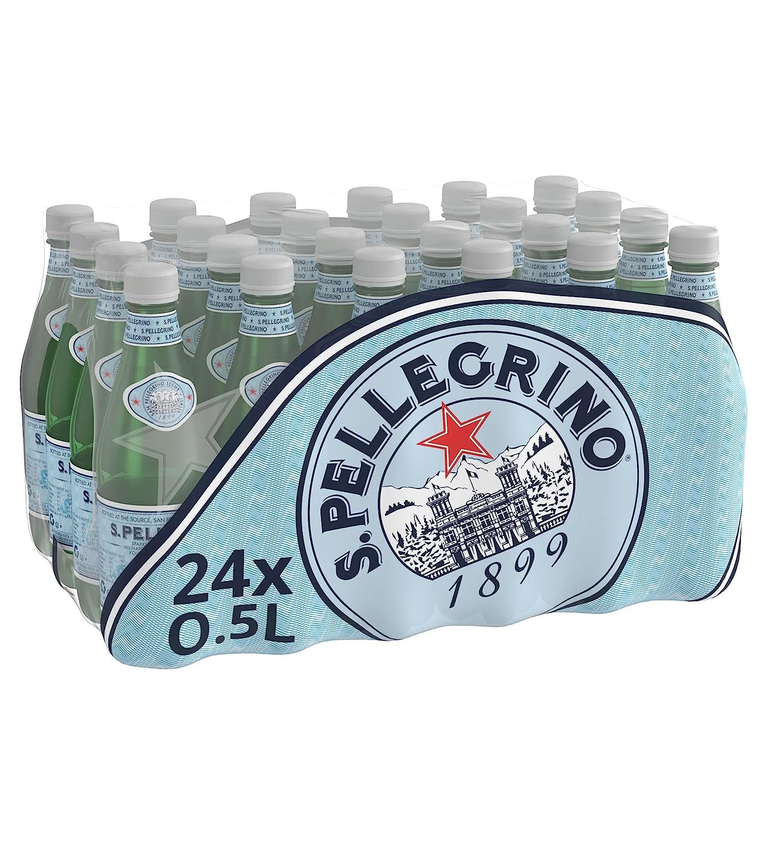 24 x 500 ml Sparkling Natural Mineral Water Fizzy Carbonated Drink Neutral in taste 500 ml (pack of 24)