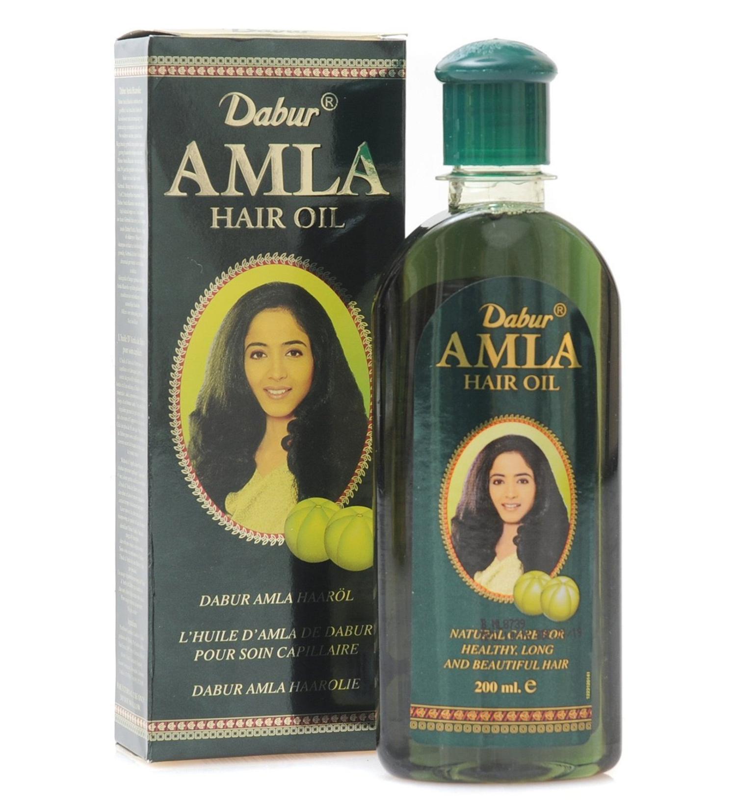 Dabur Amla Hair Oil 2 Bottles Indian Ayurveda Hair Oil 200 ml