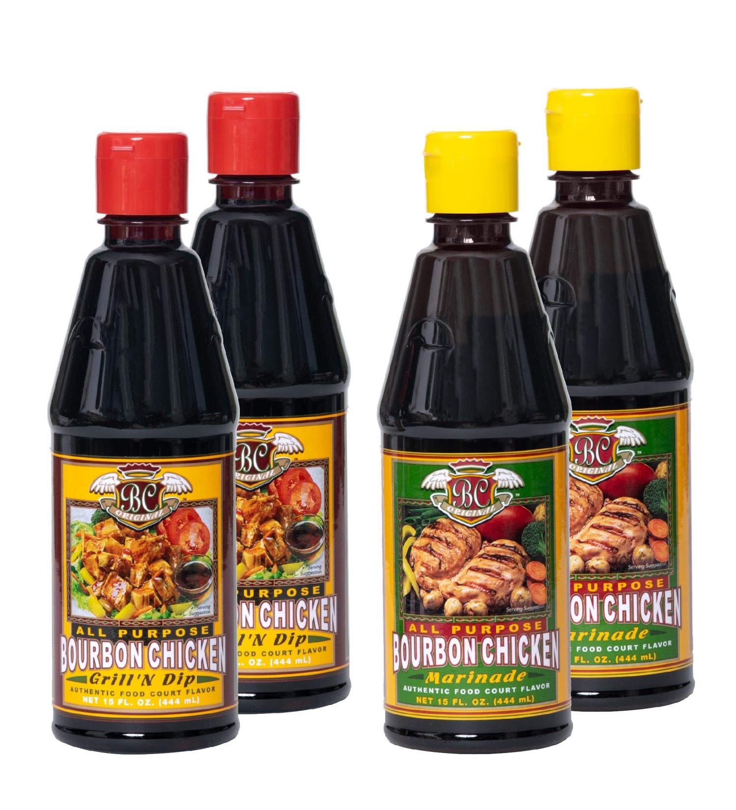 Bourbon Chicken Grill n Dipping Sauce + Marinade Mixed Pack | Authentic Food Court Restaurant Flavor Starter Kit | Gourmet Gift with Easy Recipes - Buy Online on GoSupps.com