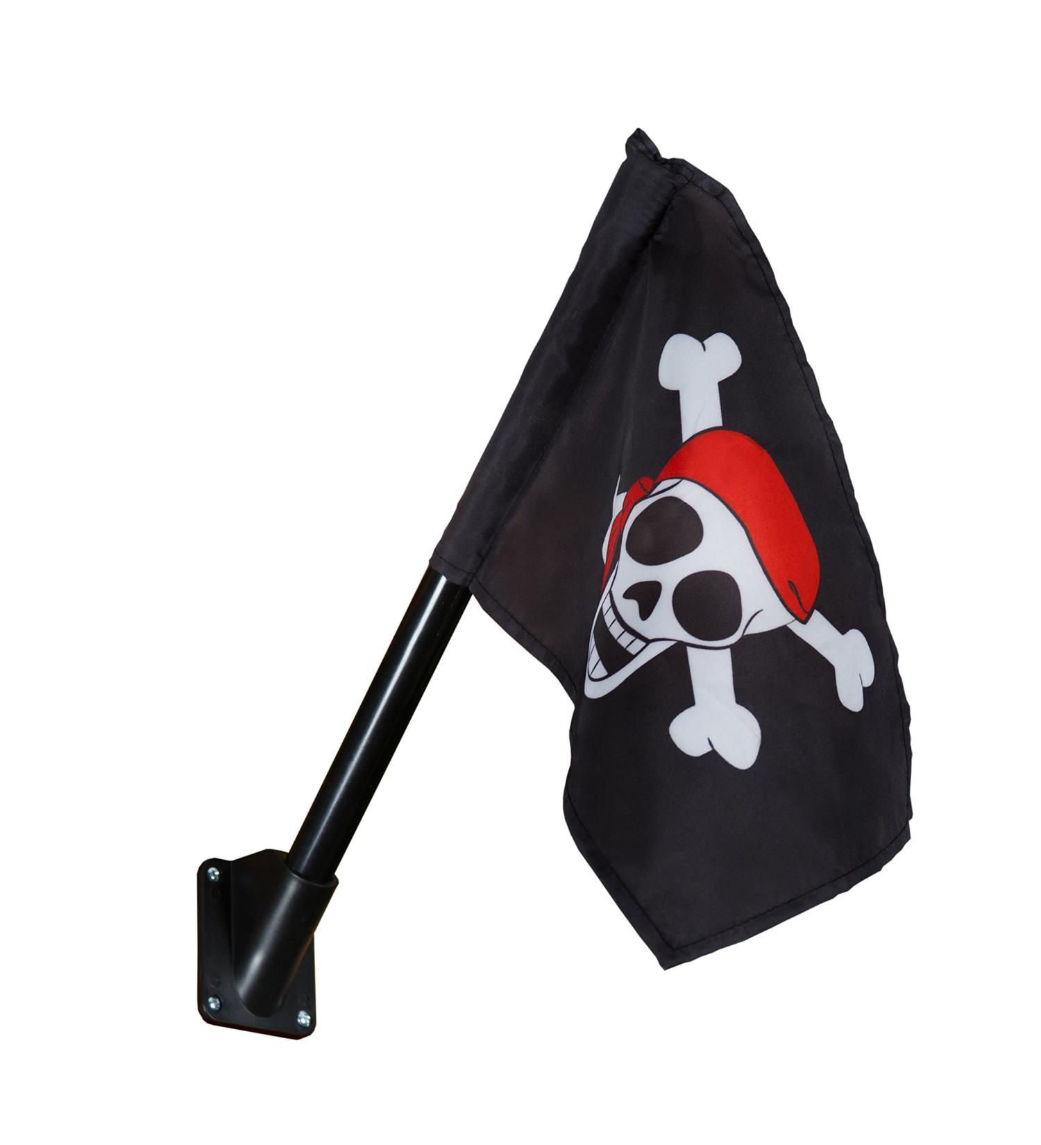 Gorilla Playsets 09-1014-P Pirate Flag Swing Set Accessory with Mounting Hardware, Black