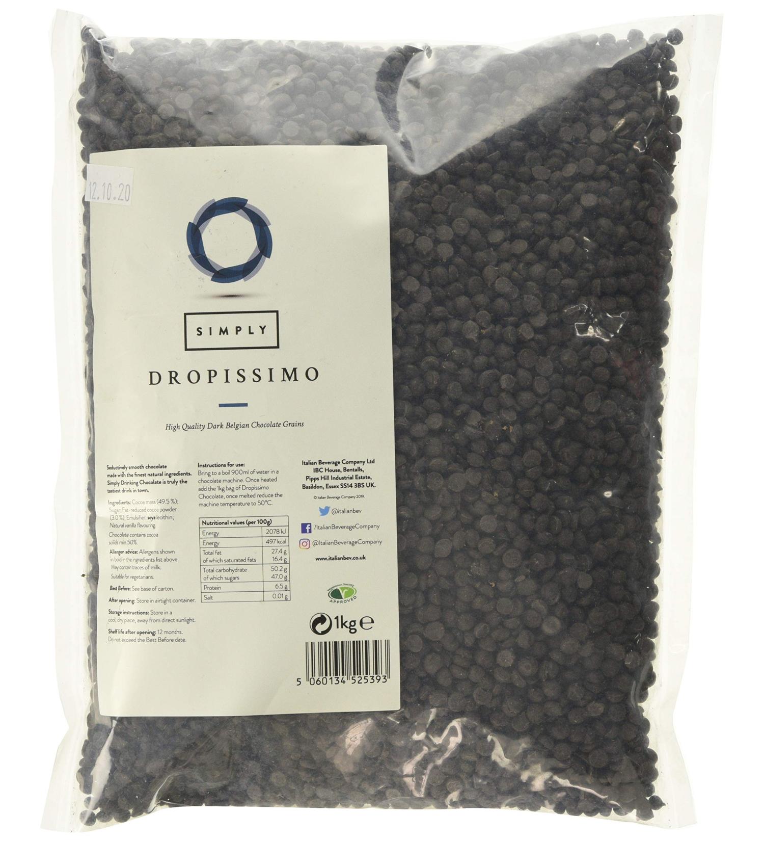Simply Plain Chocolate Dropissimo 1 kg - Buy Online on GoSupps.com