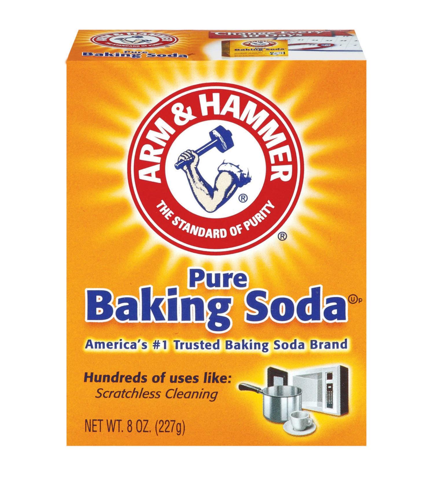 Arm & Hammer Pure Baking Soda 8oz - Pack of 2 - 2 Pack 8 Ounce Boxes - Buy Online on GoSupps.com
