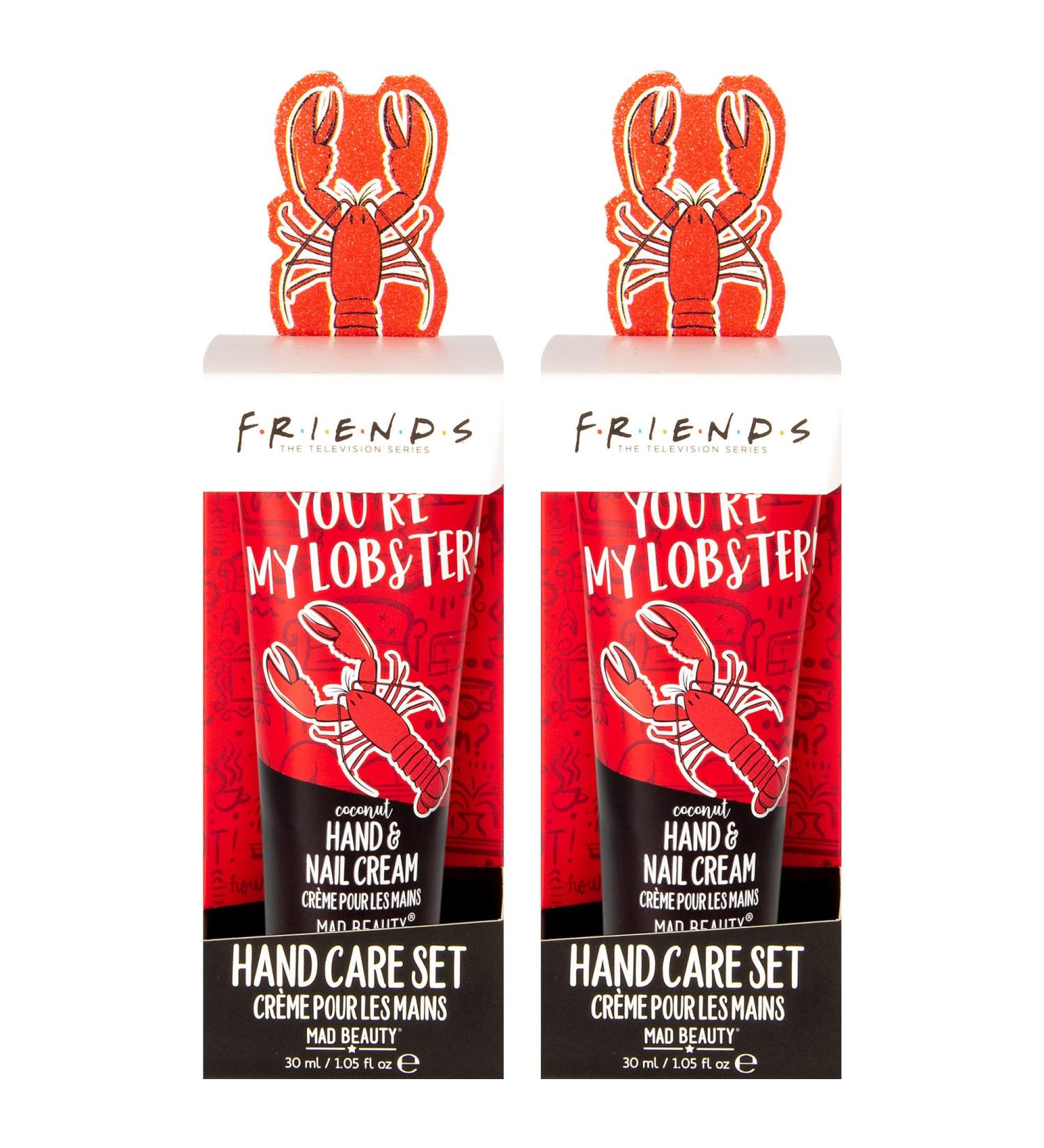 MAD Beauty Friends Lobster Hand Care Gift Set | 2 Sets of Hand Cream, Nail Cream, and File | Fun Spa Skincare for Parties - Buy Online on GoSupps.com