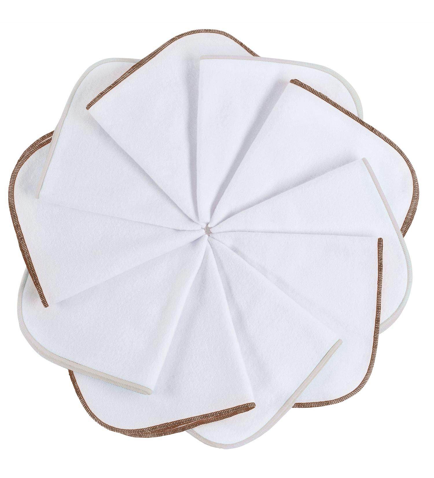 Mimadu Molton Towels Set - Oeko-Tex Cotton Baby Washcloths & Drying Towels (10 Pack 25x25 cm) in Nude Tones - Perfect for Baby Care & Art Lessons - Buy Online on GoSupps.com