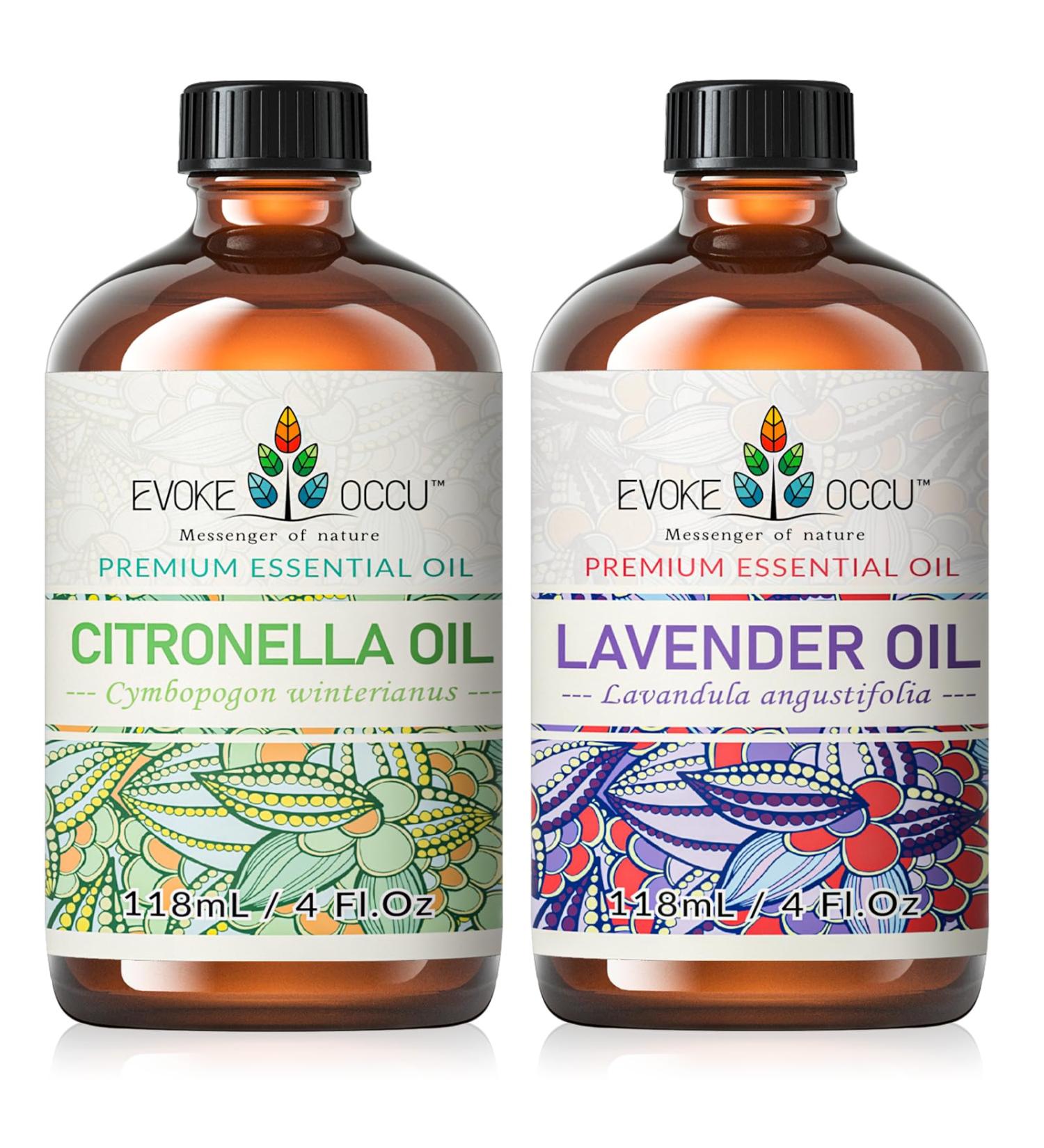 EVOKE OCCU Citronella Essential Oil and Lavender Essential Oil - 4 Fl Oz - Buy Online on GoSupps.com