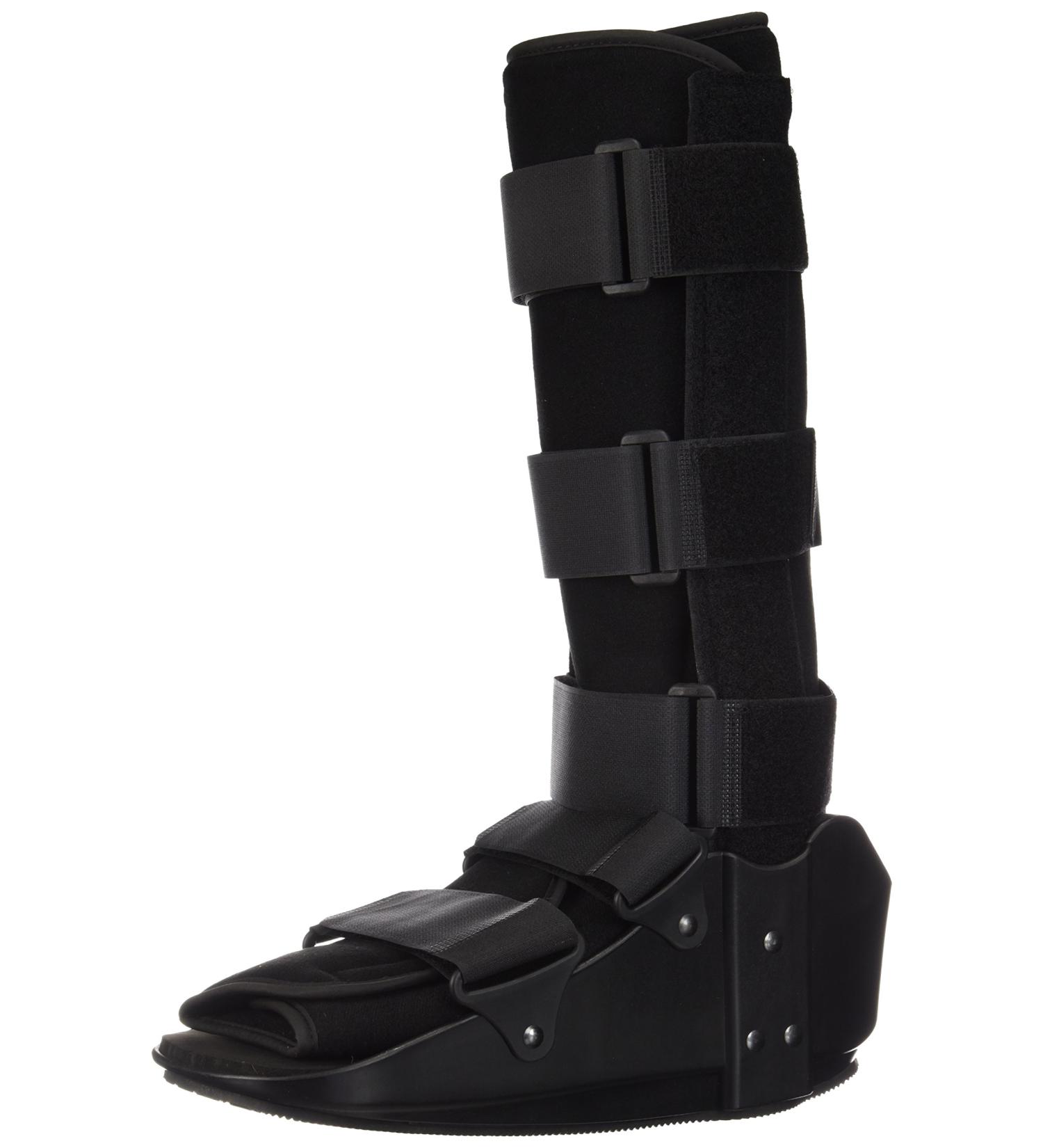 Medline Standard Tall Leg Walkers Skid-Resistant Rocker Bottom Size Large Adjustable Straps Fits Left or Right Leg 1 Each