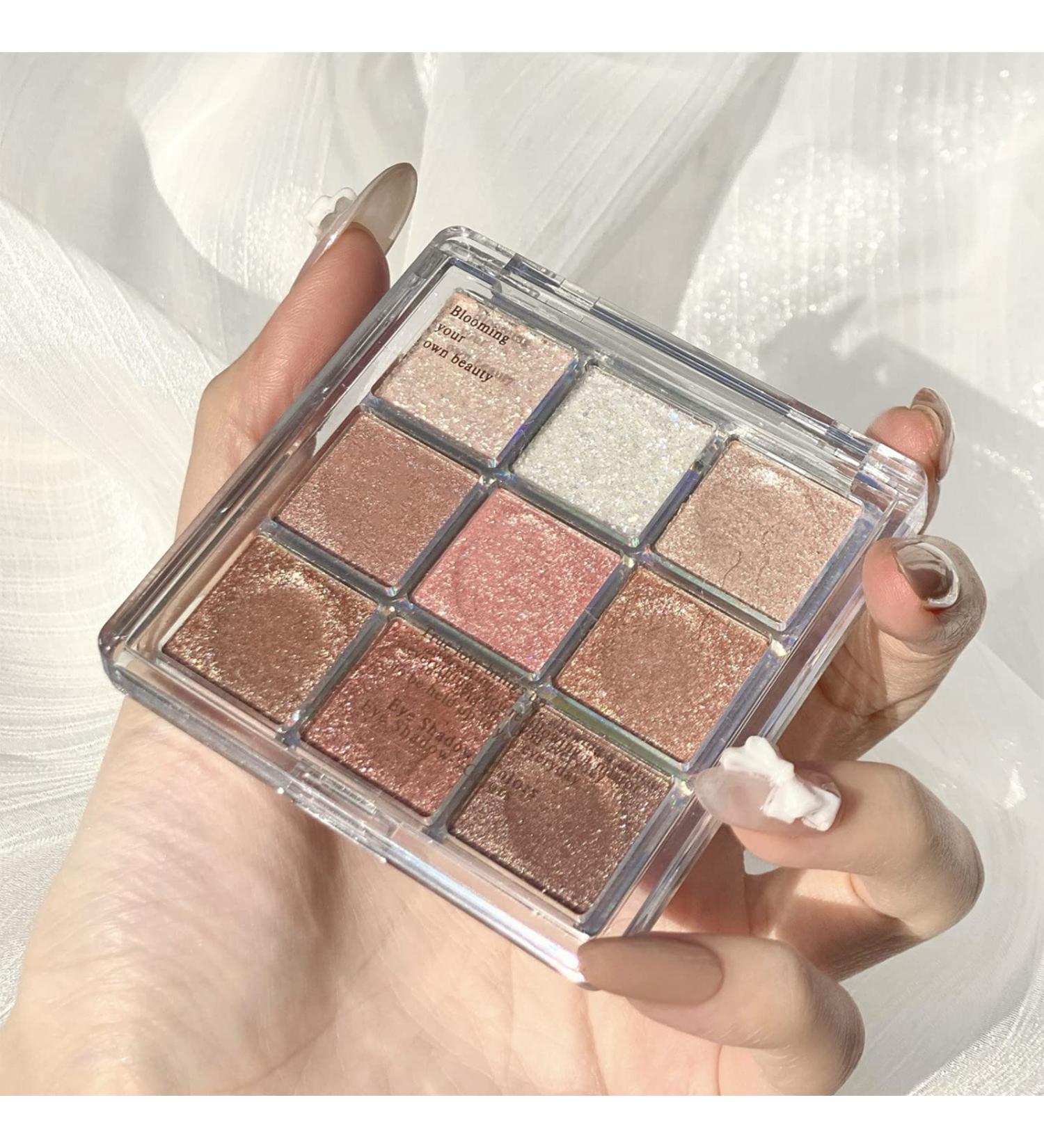 Glitter Eyeshadow Palette for Women - Shimmer Makeup, Waterproof & Long-Lasting - Highly Pigmented Shades - Travel Size - Gift Idea (Glitter Snow) - Buy Online on GoSupps.com