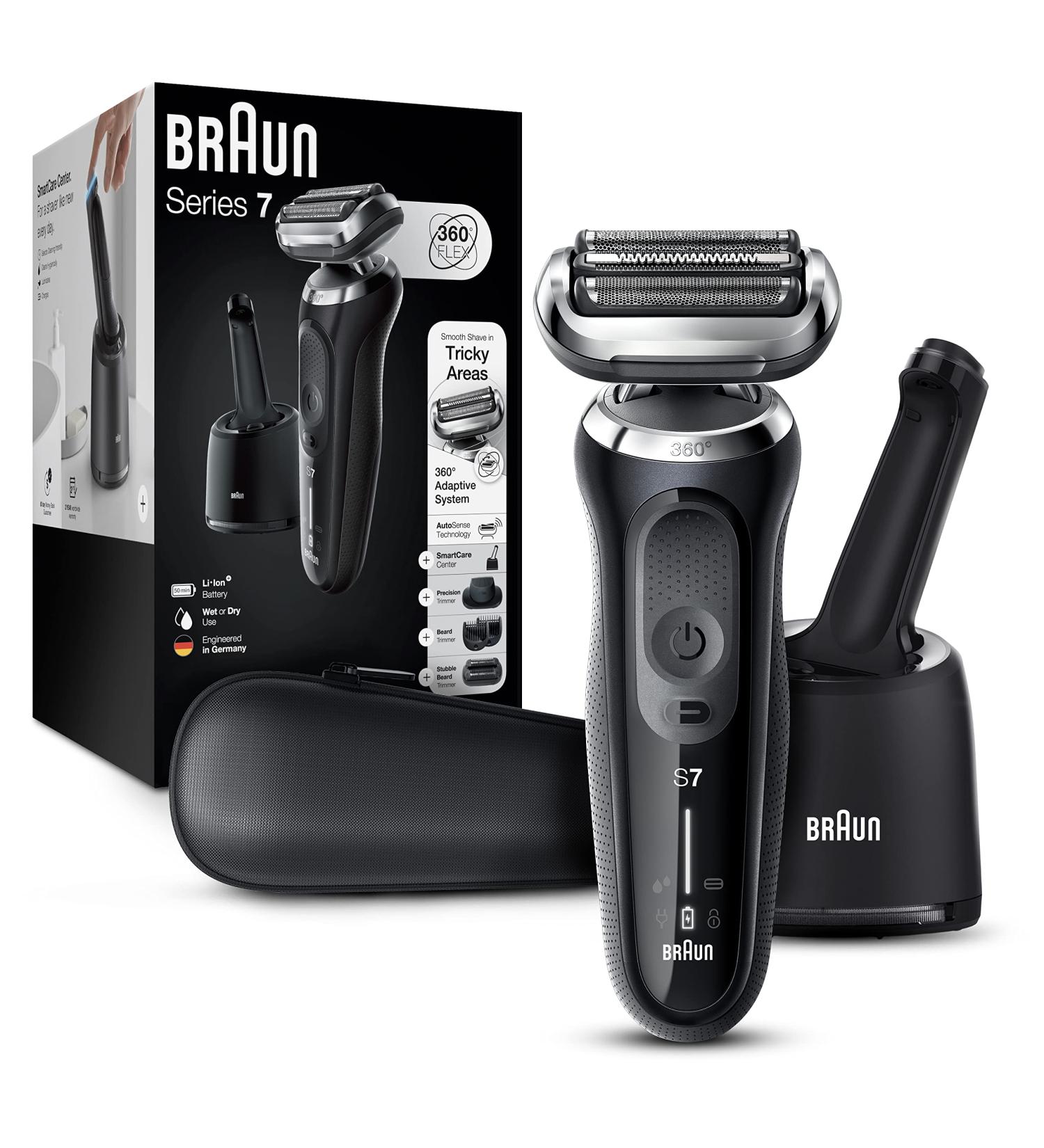 Braun Series 7 7085cc Electric Razor for Men | 360 Flex Head Shaver with Beard Trimmer | Wet & Dry | Rechargeable | SmartCare Center & Travel Case - Buy Online on GoSupps.com