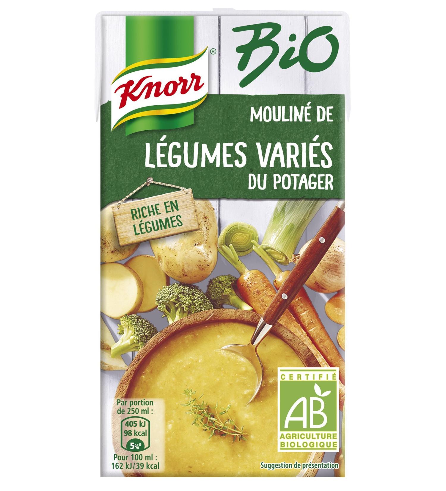 Knorr Organic Liquid Soup Pureed Mixed Vegetables from the Vegetable Garden 50 cl - Buy Online on GoSupps.com