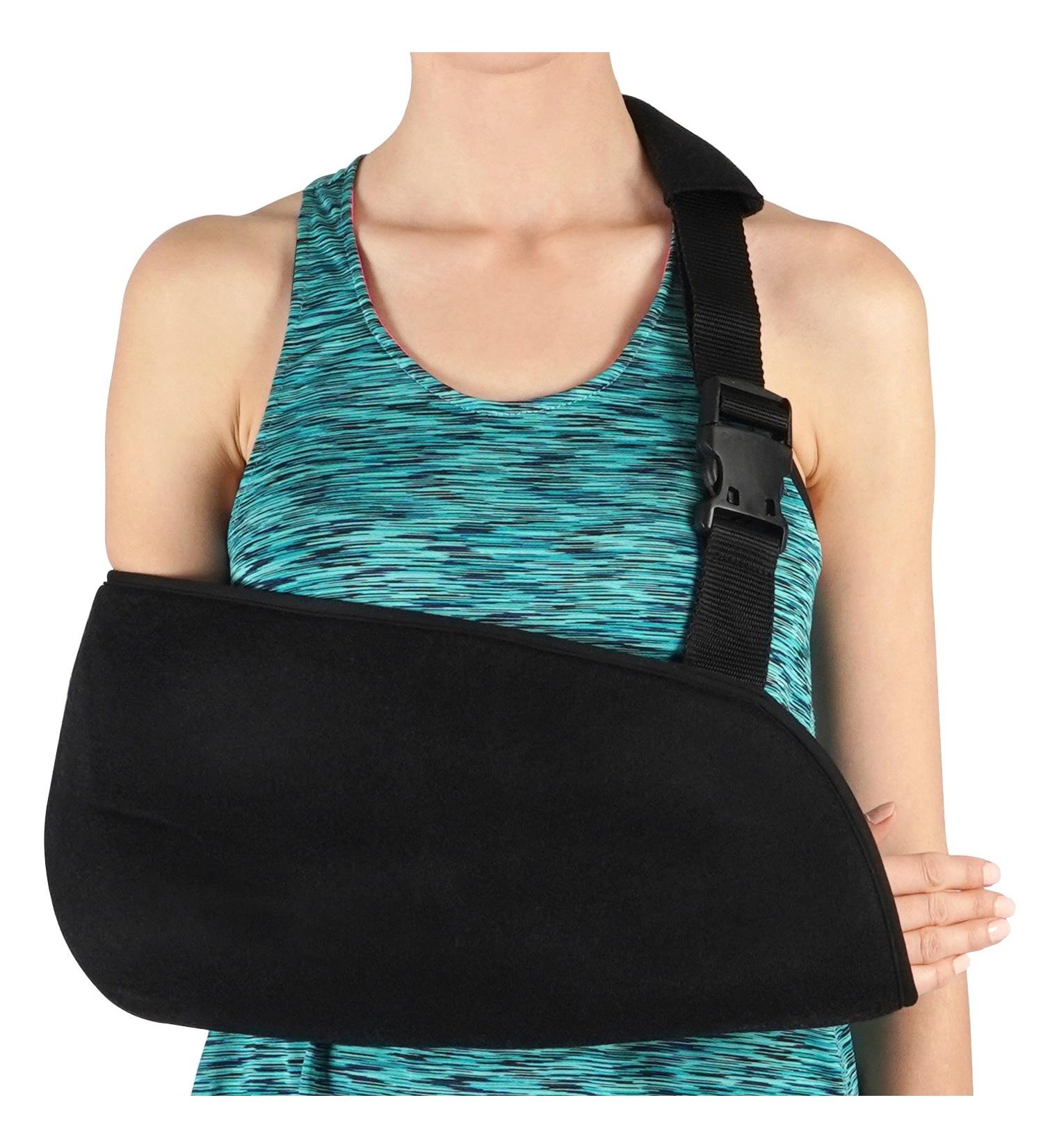 SOLES Arm Sling with Padded Shoulder Strap - Adjustable Support for Adults | Comfortable & Durable | International Shipping - Buy Online on GoSupps.com