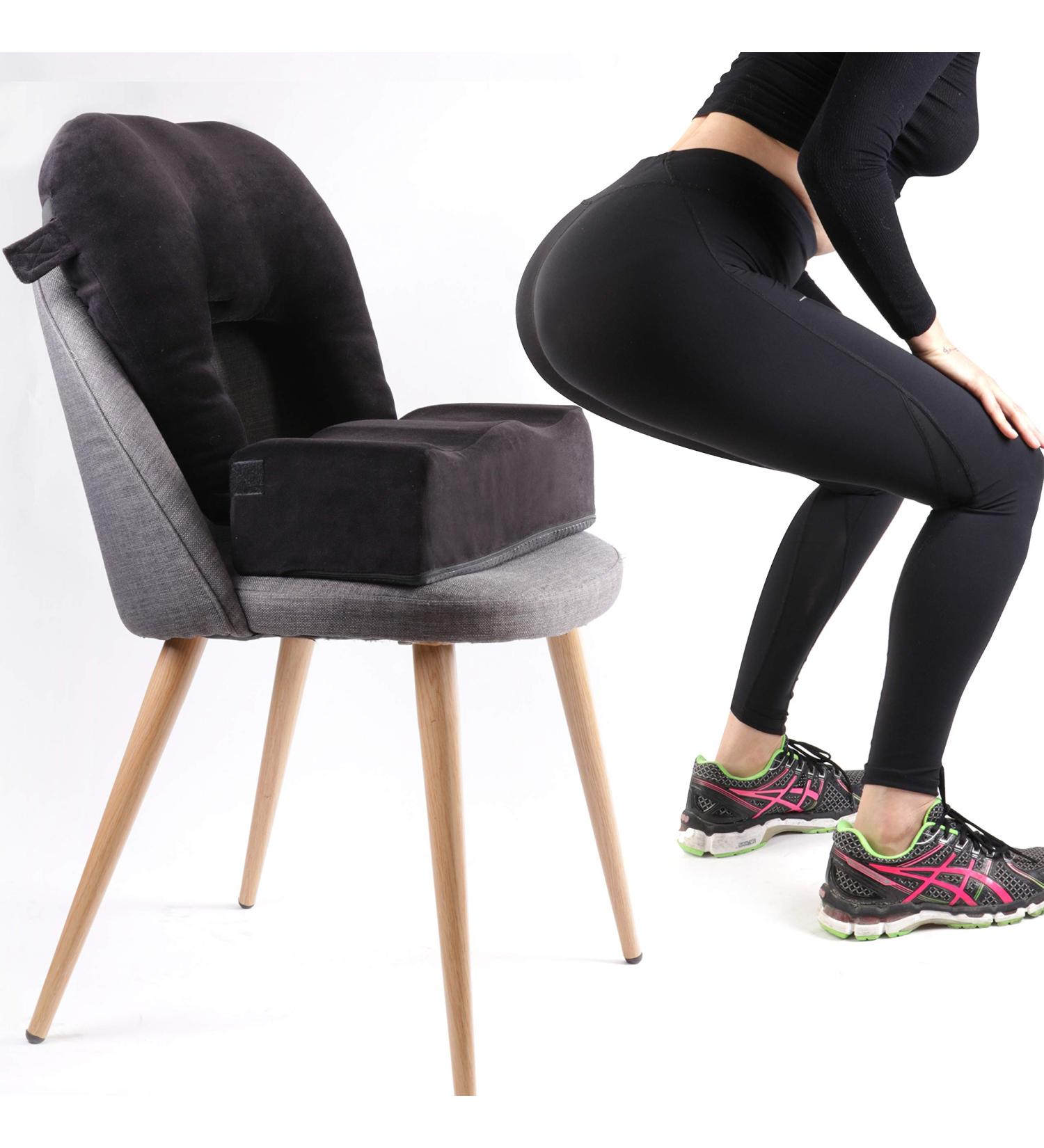 Dr. Approved Brazilian Butt Lift Pillow + Back Support Cushion Set for Post Surgery Recovery - Buy Online on GoSupps.com