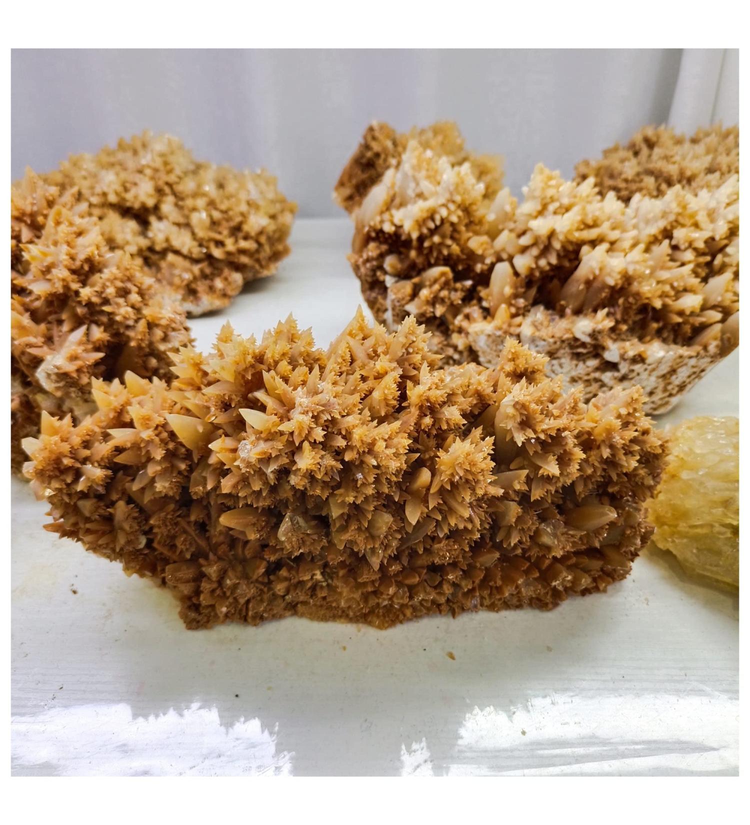 Natural Crystal Rough 1pc Oversized Natural Yellow Calcite Cluster coarse Specimen Crystals Quartz Flower Cluster Beautiful Home Decor Decoration (Size : 1200-1400g) - Buy Online on GoSupps.com