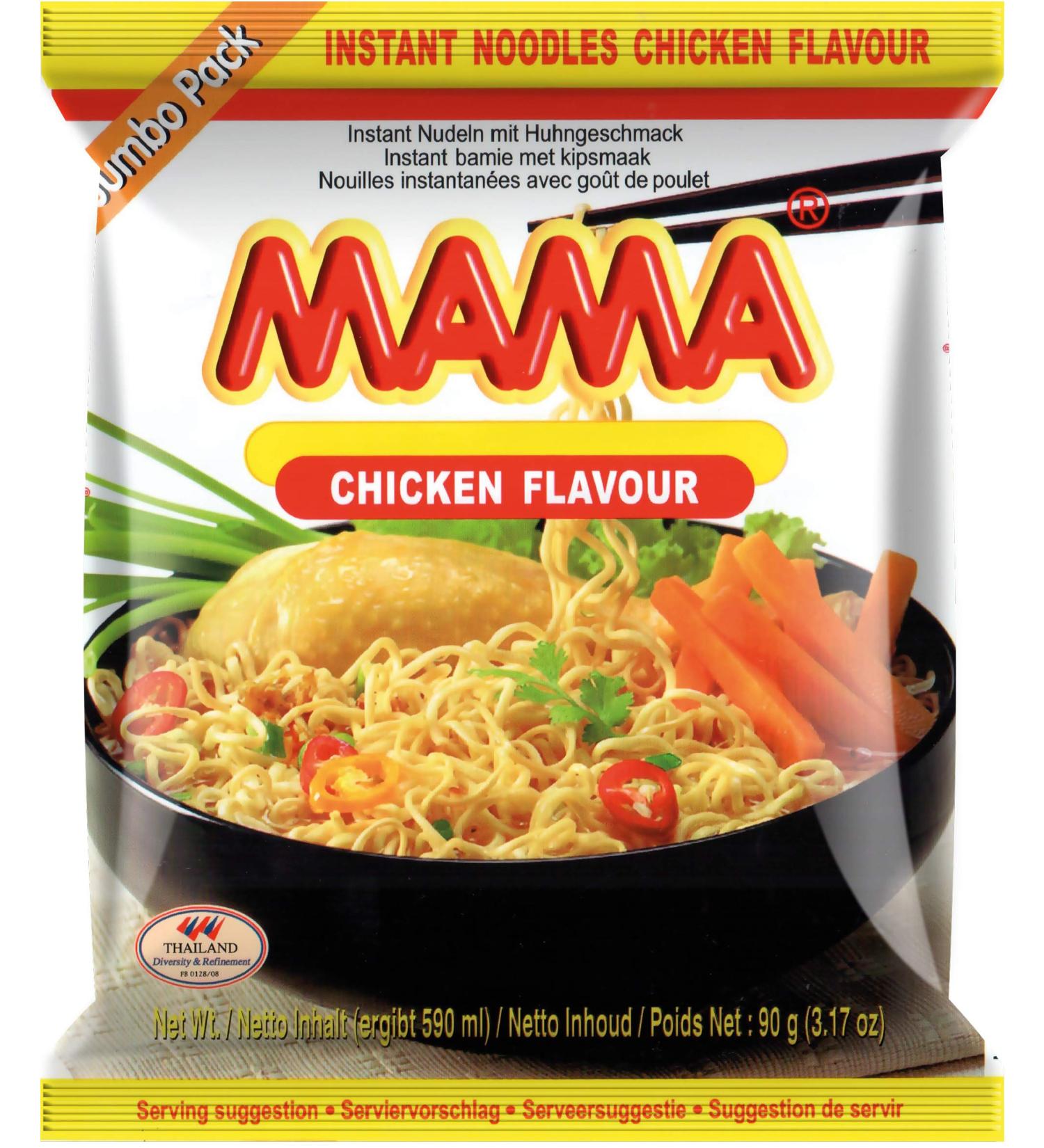 MAMA Instant Chicken Noodles Multipack 20 X 90 GR