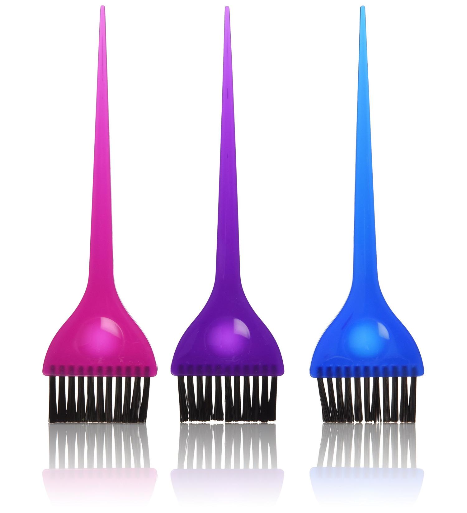 Soft 'N Style Translucent Dye Brush Set, 2.6 oz, 3 Piece, Pack of 4