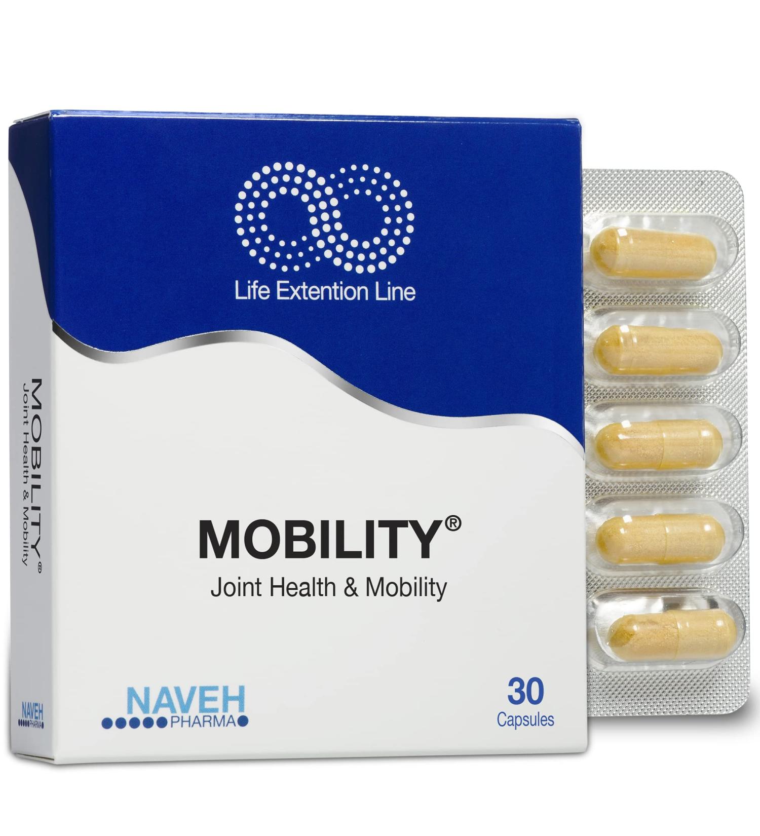 NAVEH PHARMA Mobility - Max Potency 10-in-1 Joint Supplement for Men & Women - 30 Support Health Supplements for Arthritis - Buy Online on GoSupps.com